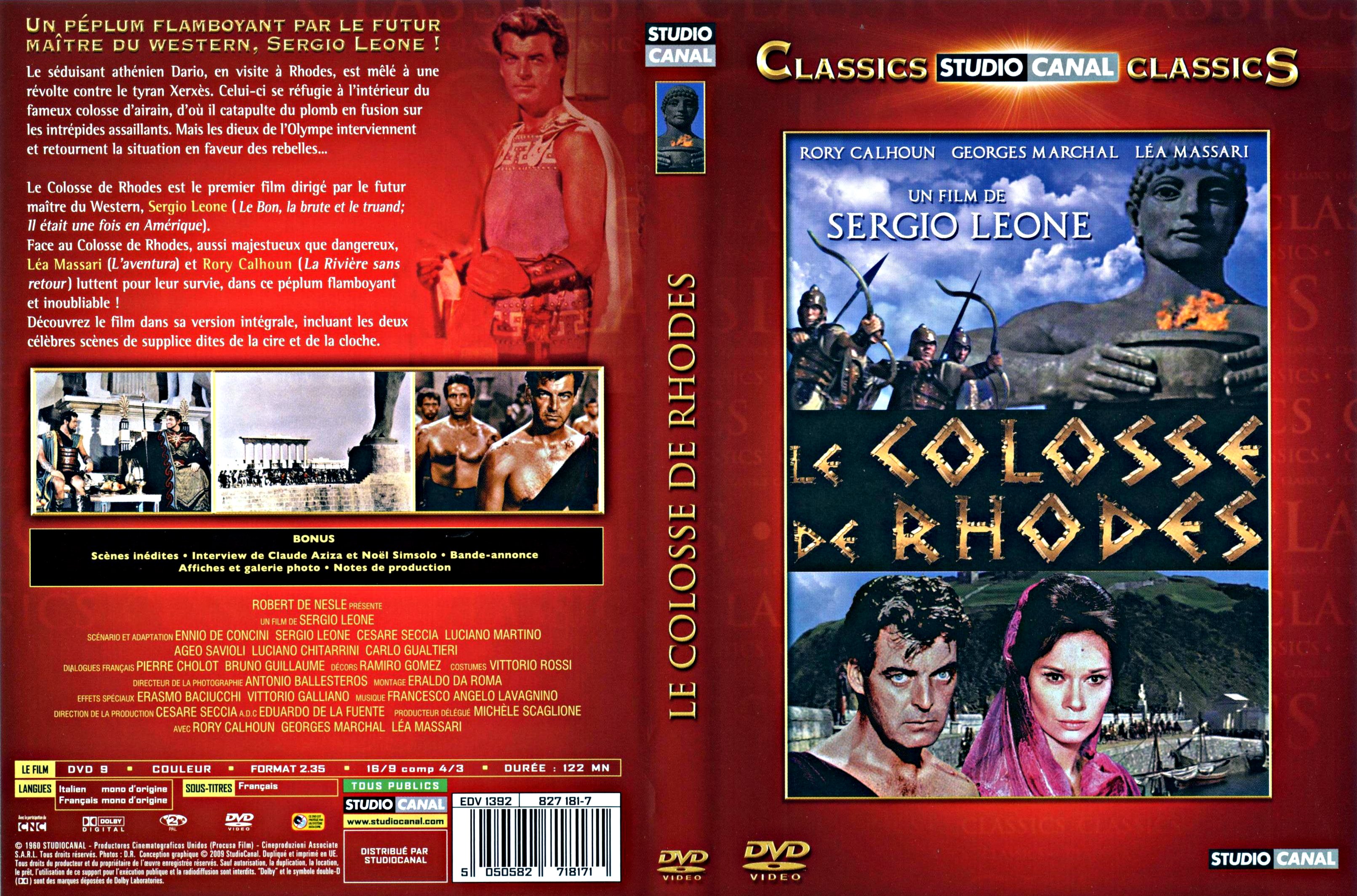 Jaquette DVD Le colosse de Rhodes v2