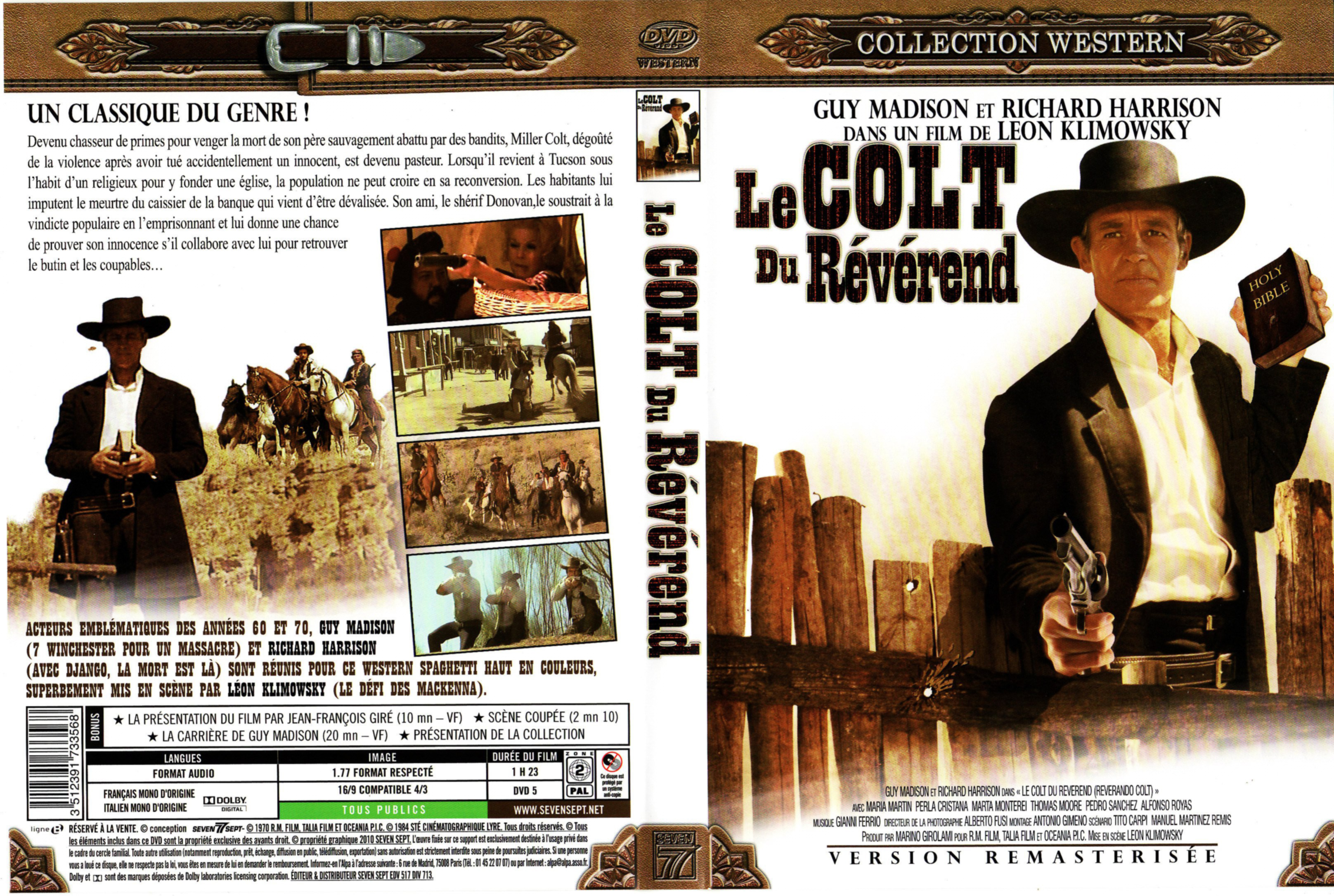 Jaquette DVD Le colt du Rvrend