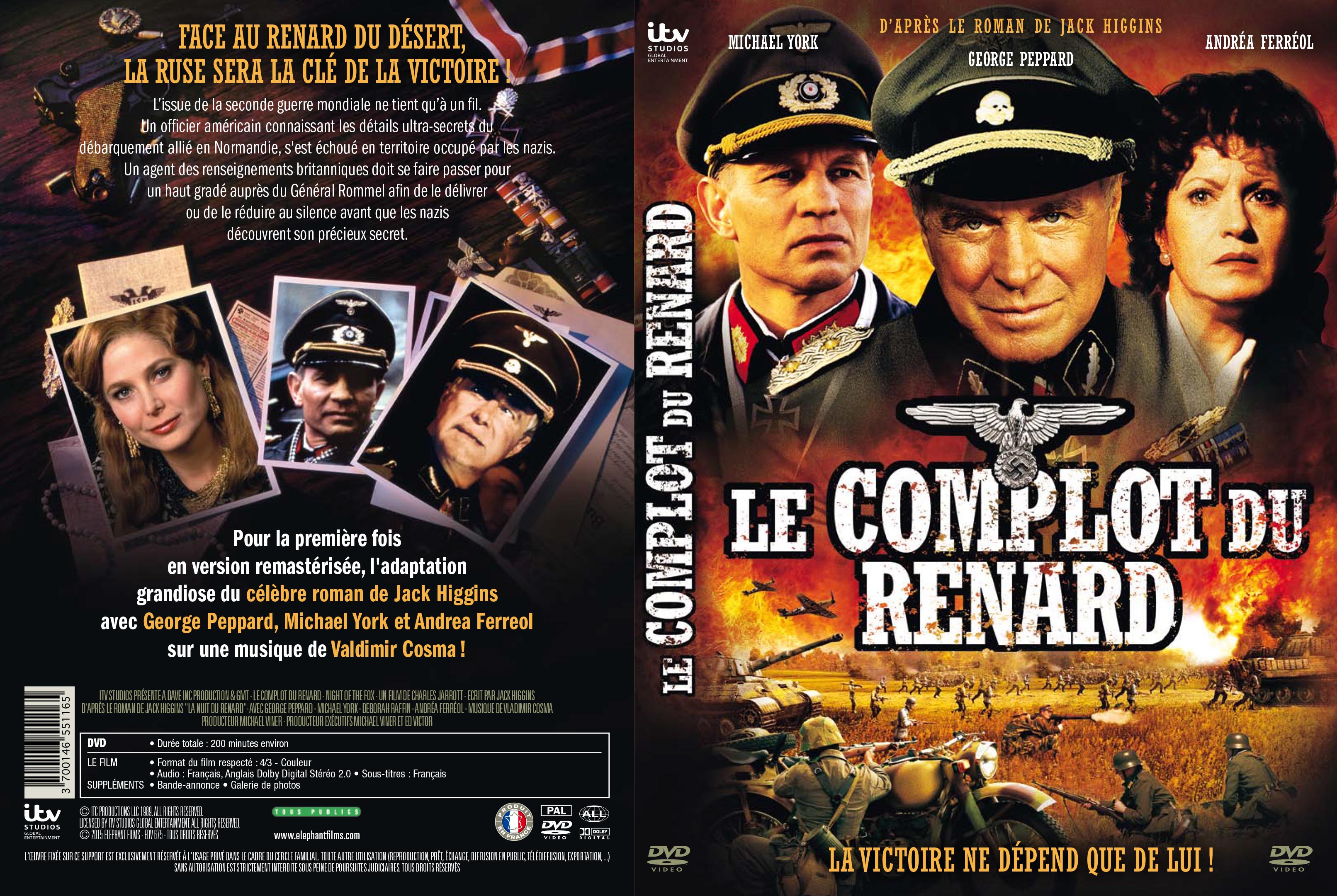 Jaquette DVD Le complot du renard custom