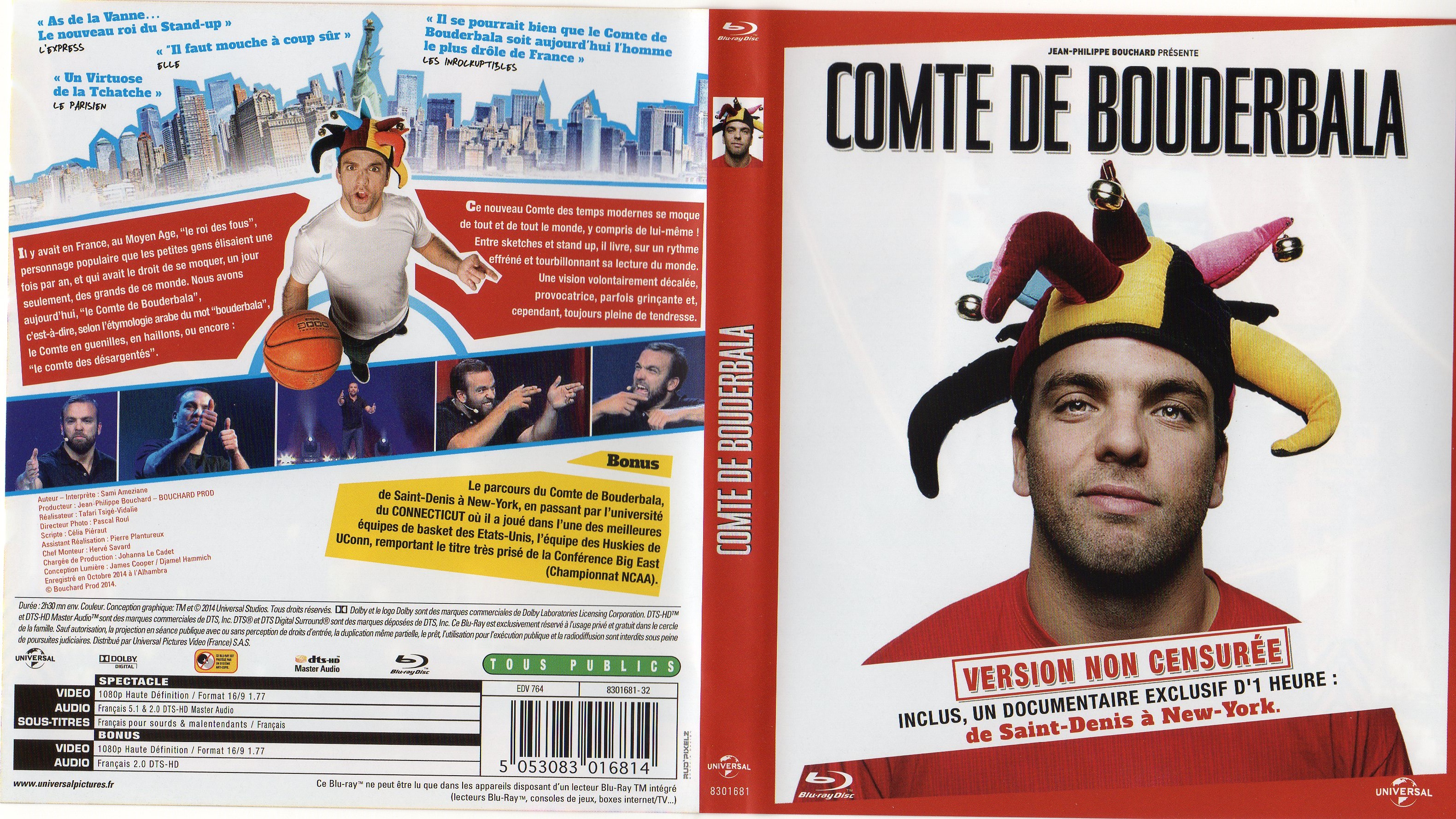 Jaquette DVD Le comte de Bouderbala (BLU-RAY)