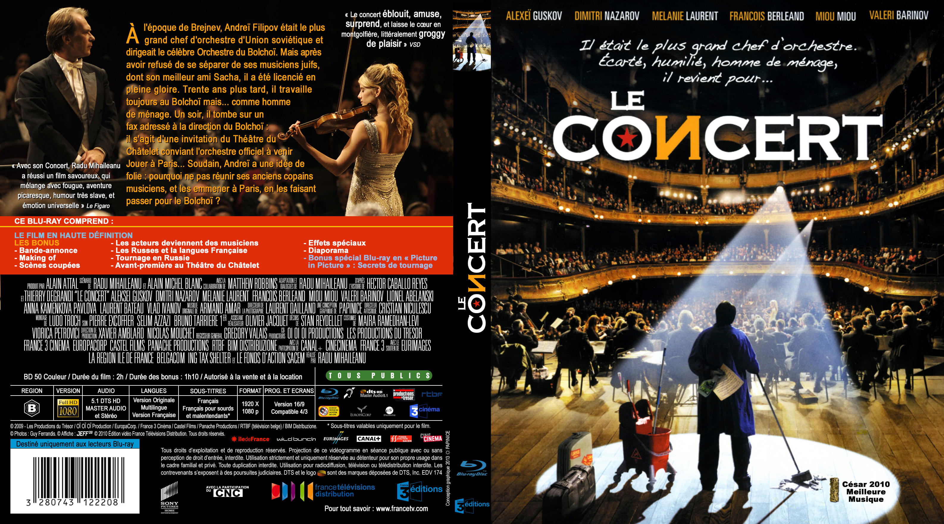 Jaquette DVD Le concert custom (BLU-RAY)