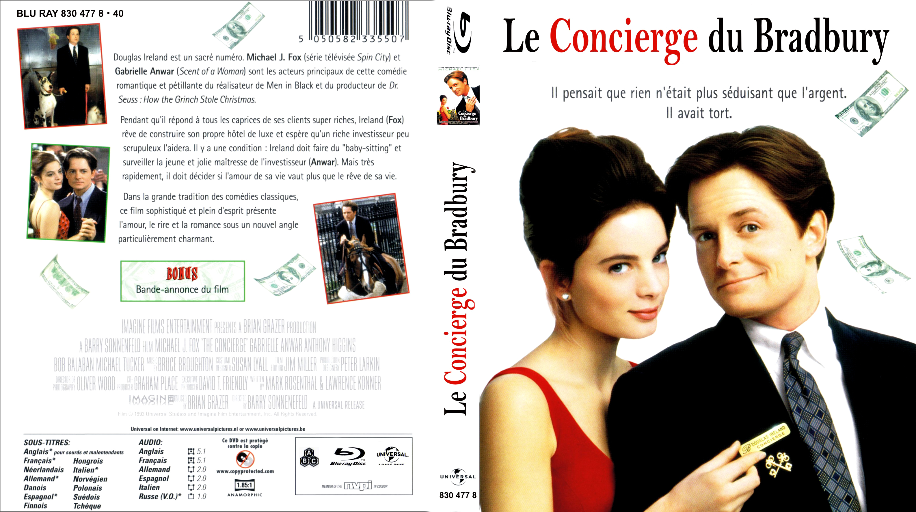 Jaquette DVD Le concierge du Bradbury custom (BLU-RAY)