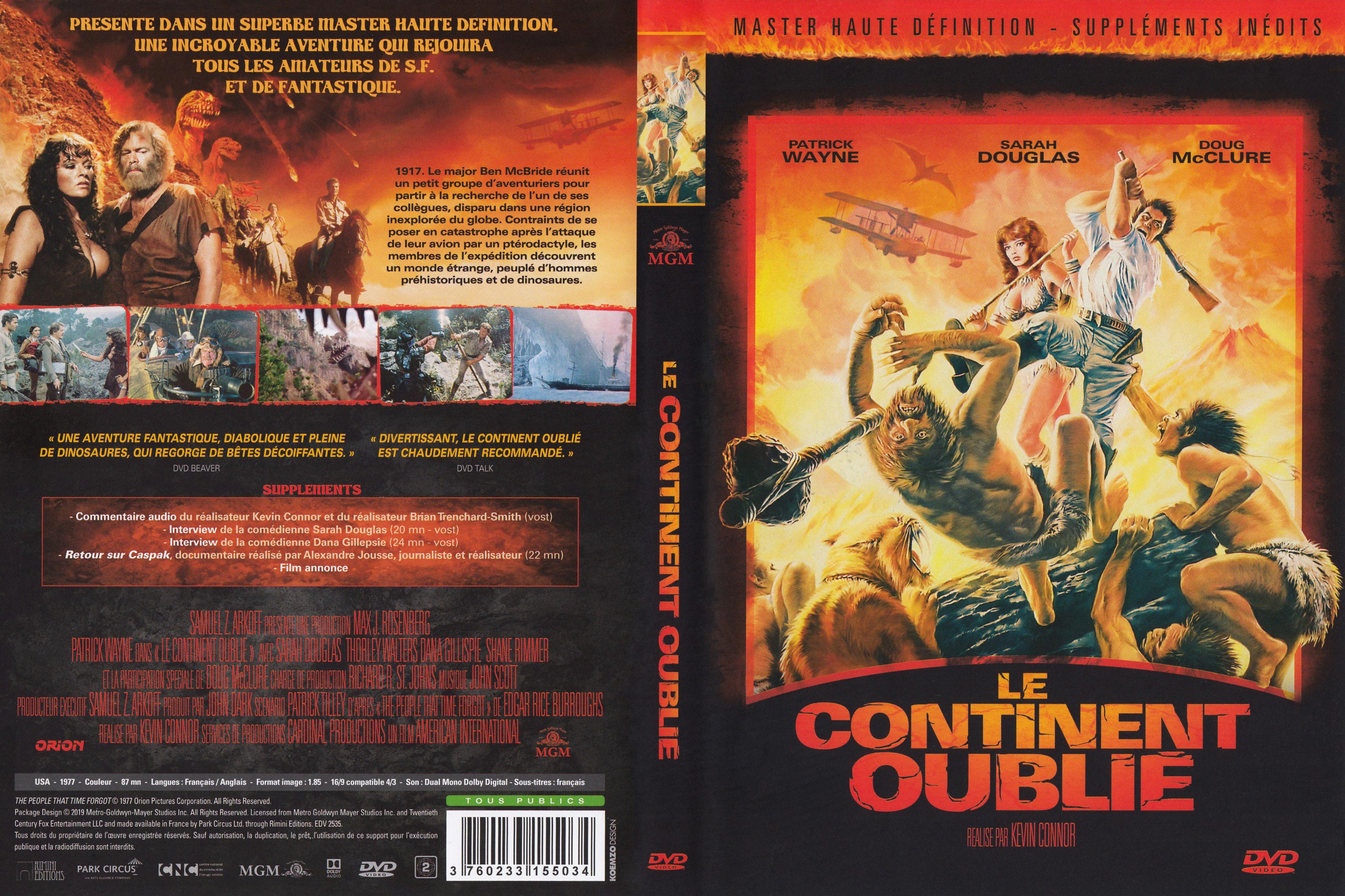 Jaquette DVD Le continent oubli v3