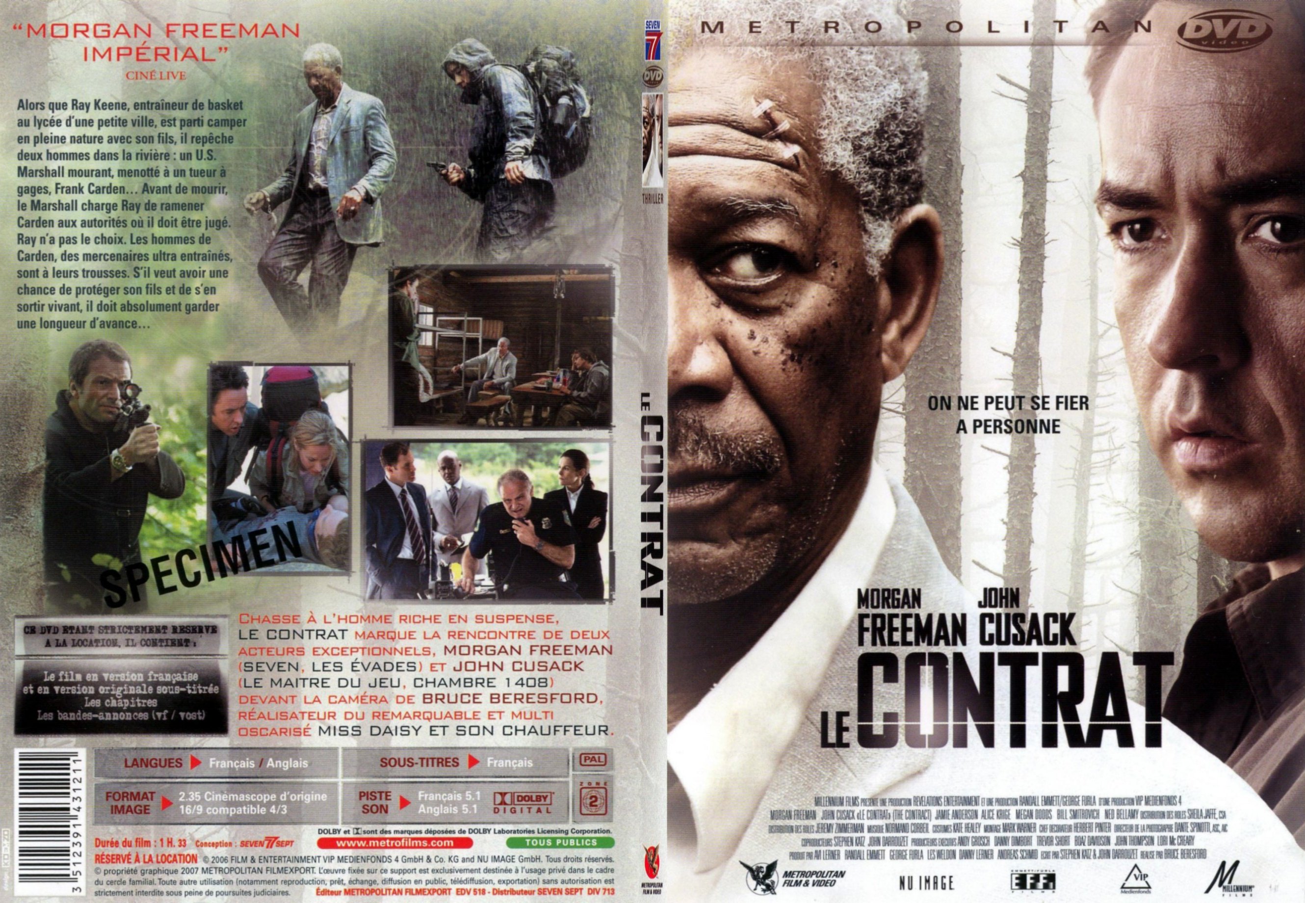 Jaquette DVD Le contrat (2007) - SLIM