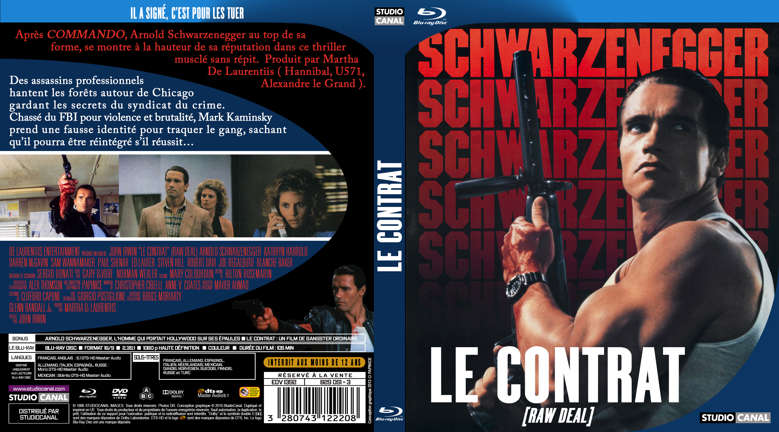 Jaquette DVD Le contrat custom (BLU-RAY)