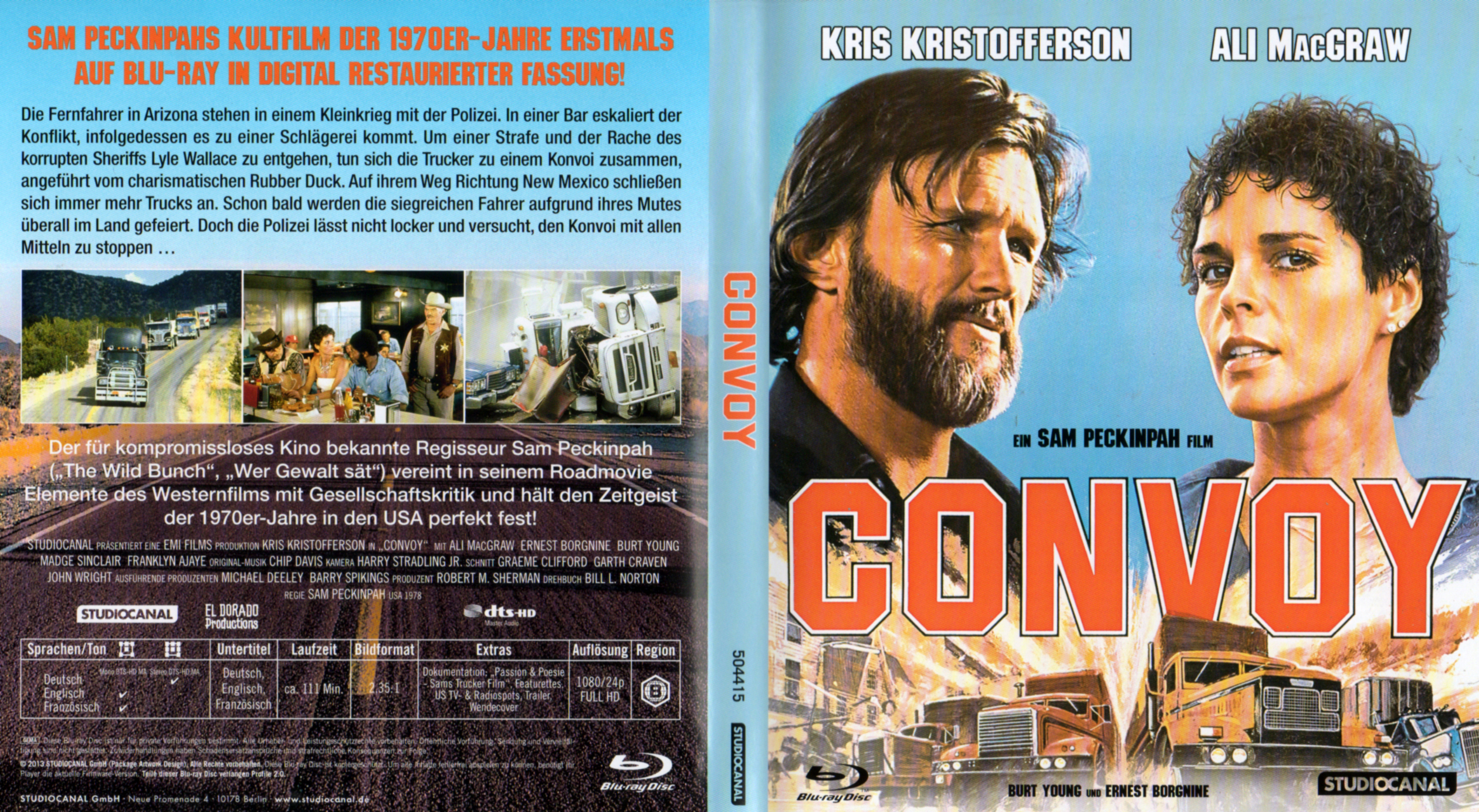 Jaquette DVD Le convoi Zone 1 (BLU-RAY)