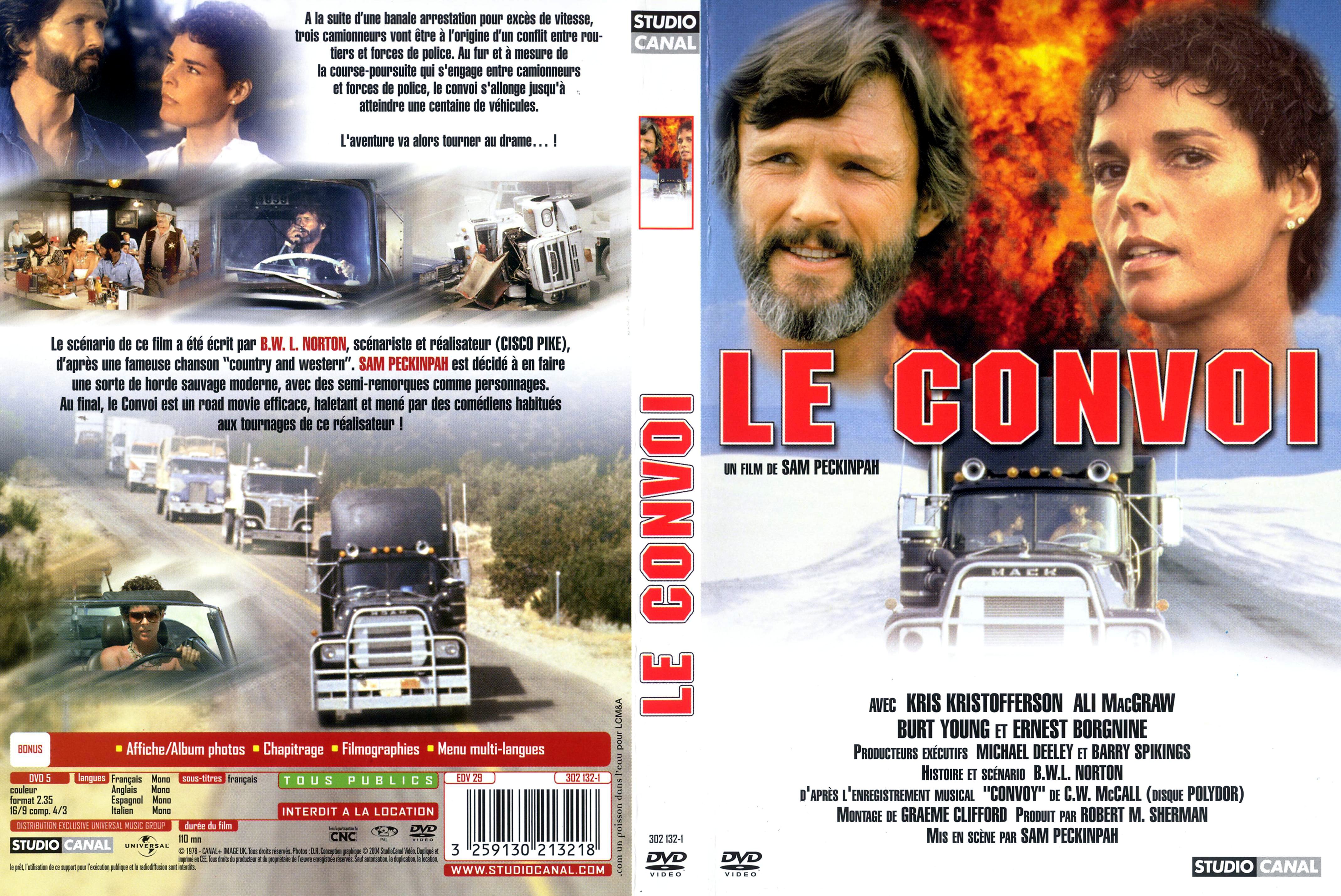 Jaquette DVD Le convoi v2