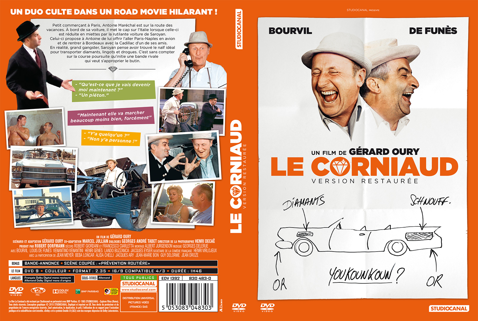 Jaquette DVD Le corniaud custom