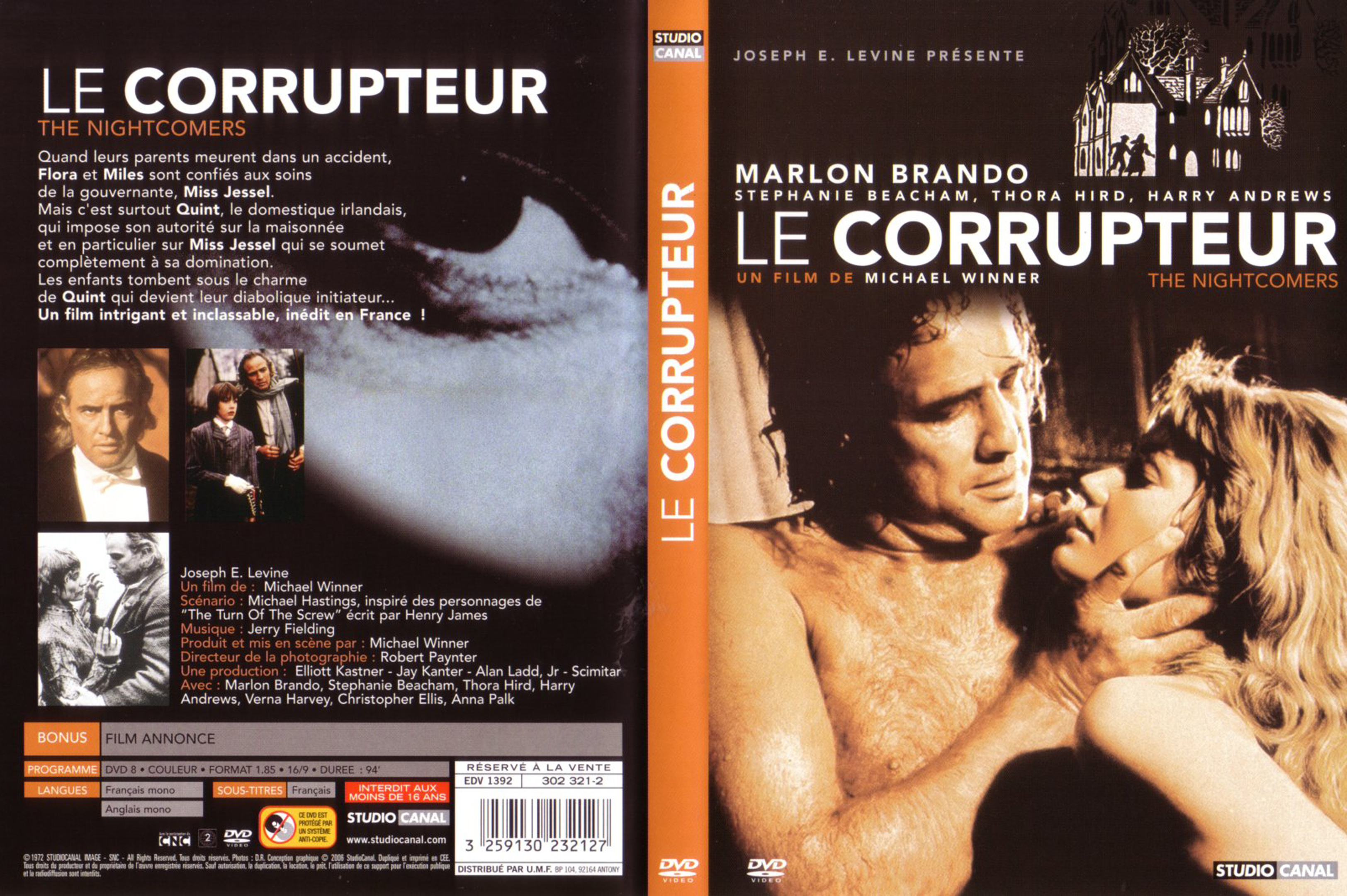 Jaquette DVD Le corrupteur (1972)