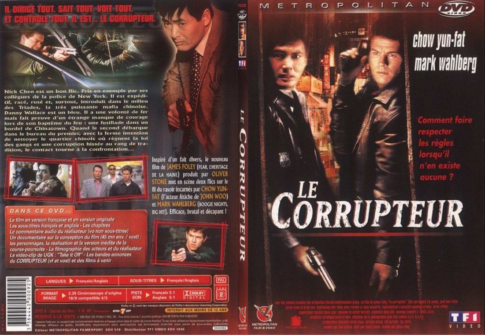 Jaquette DVD Le corrupteur - SLIM