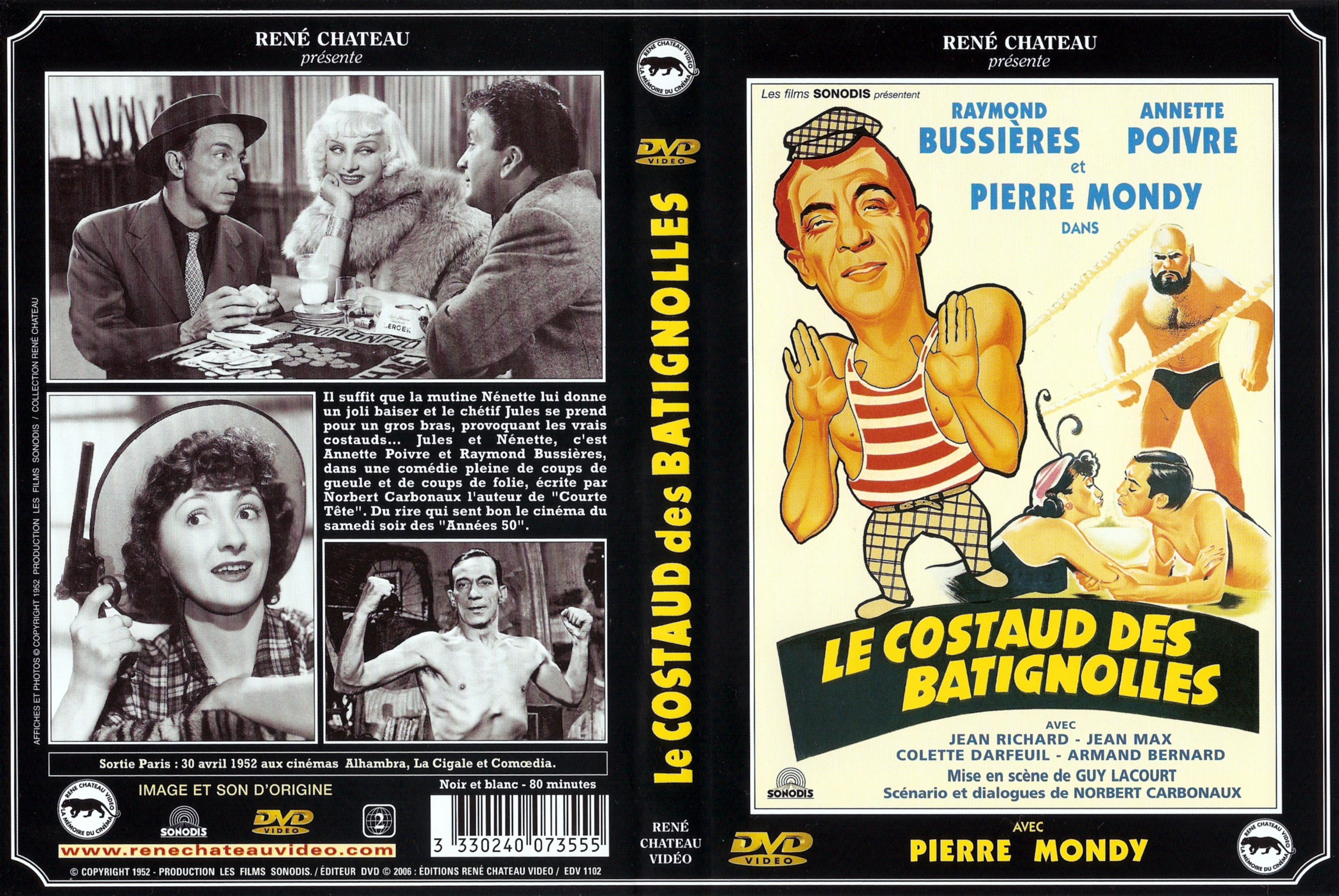 Jaquette DVD Le costaud des batignolles