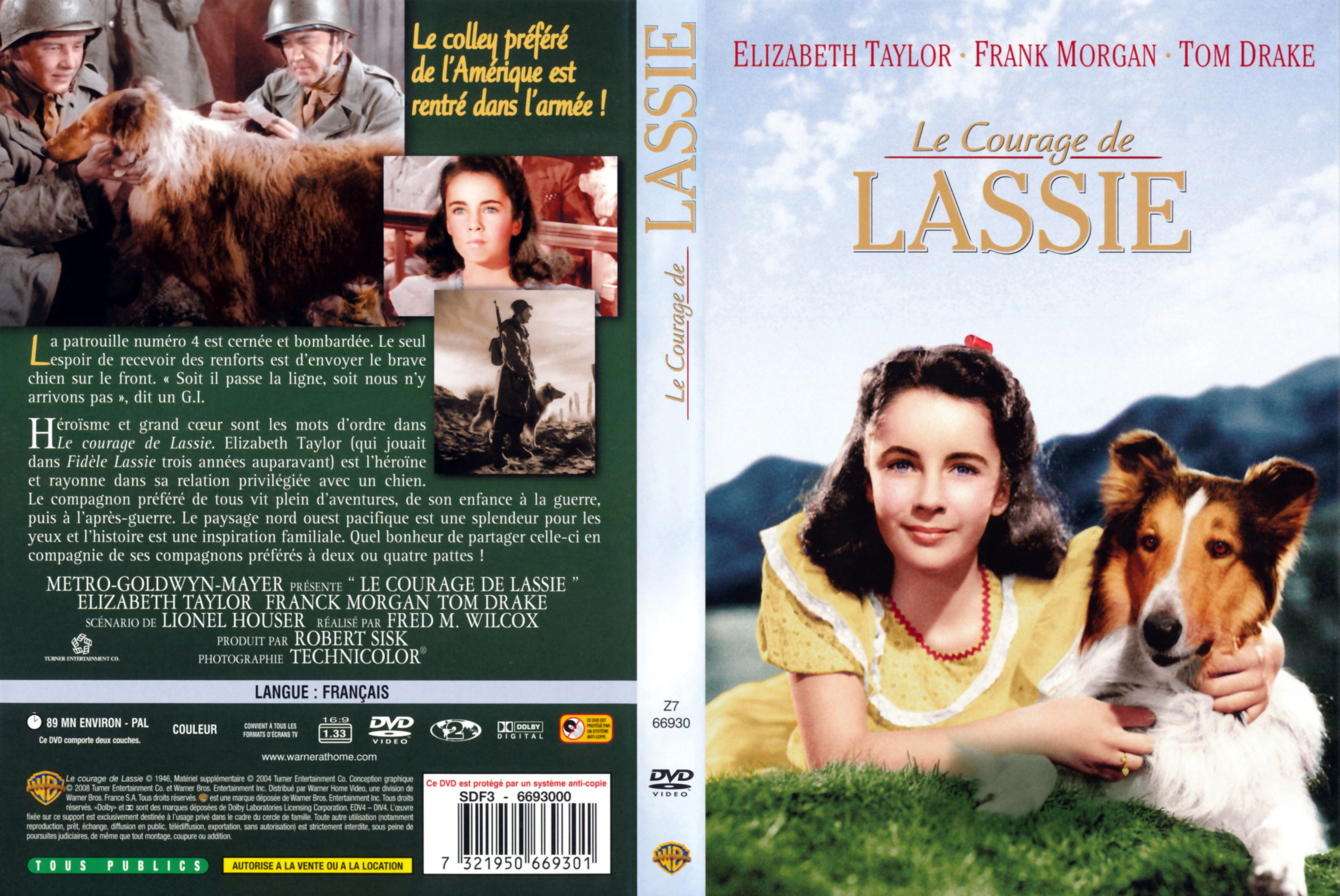 Jaquette DVD Le courage de Lassie (BLU-RAY)