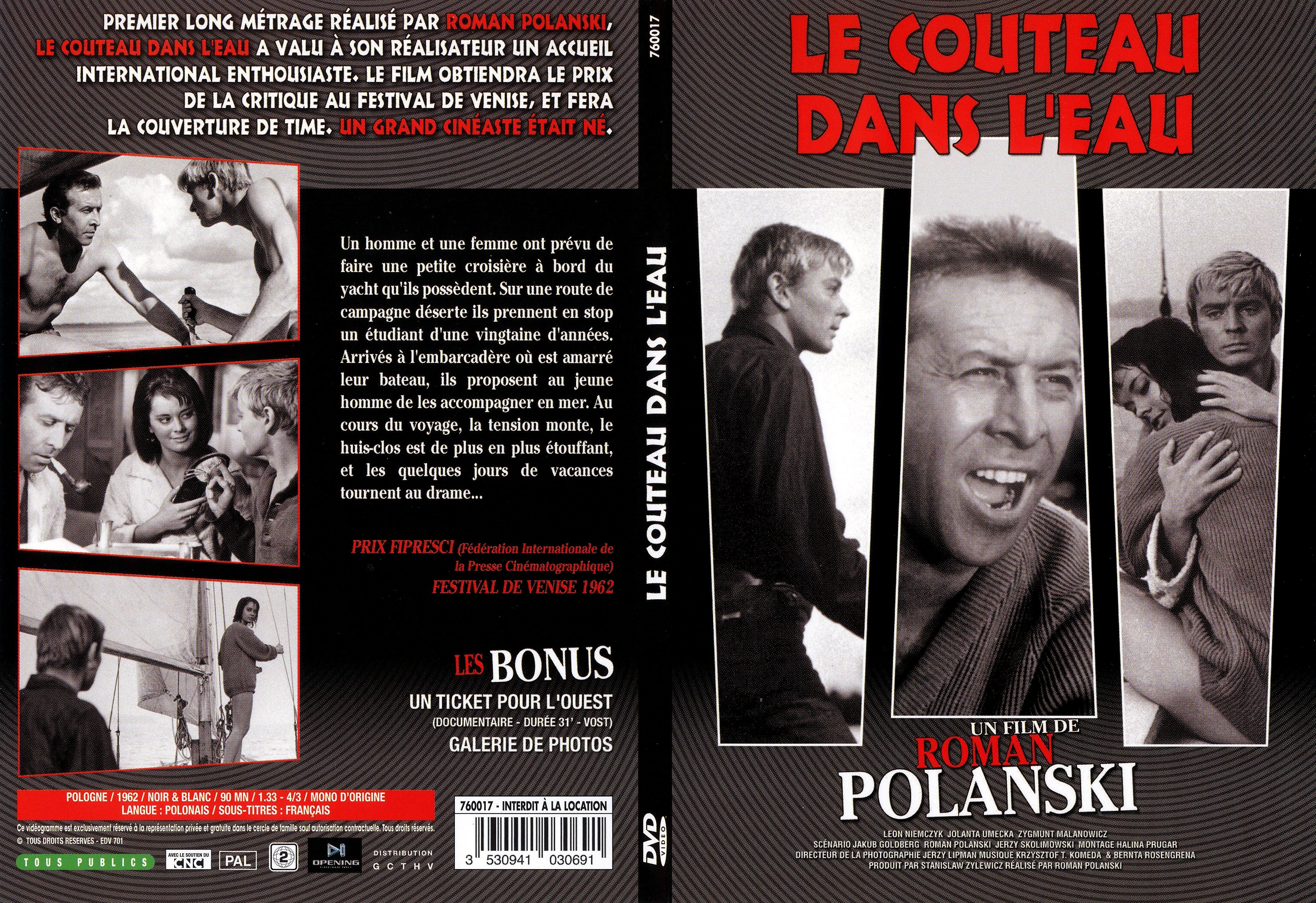 Jaquette DVD Le couteau dans l