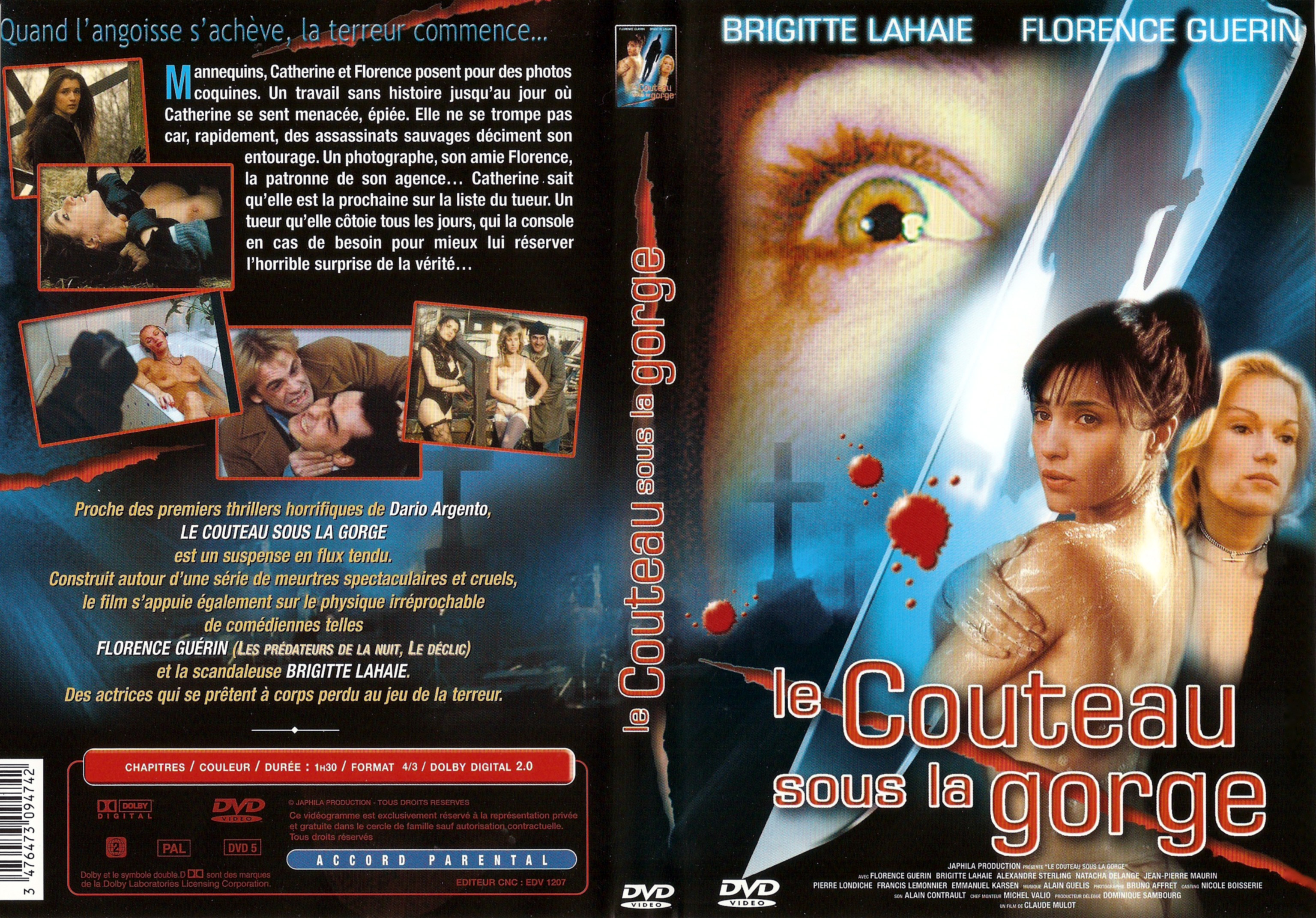 Jaquette DVD Le couteau sous la gorge