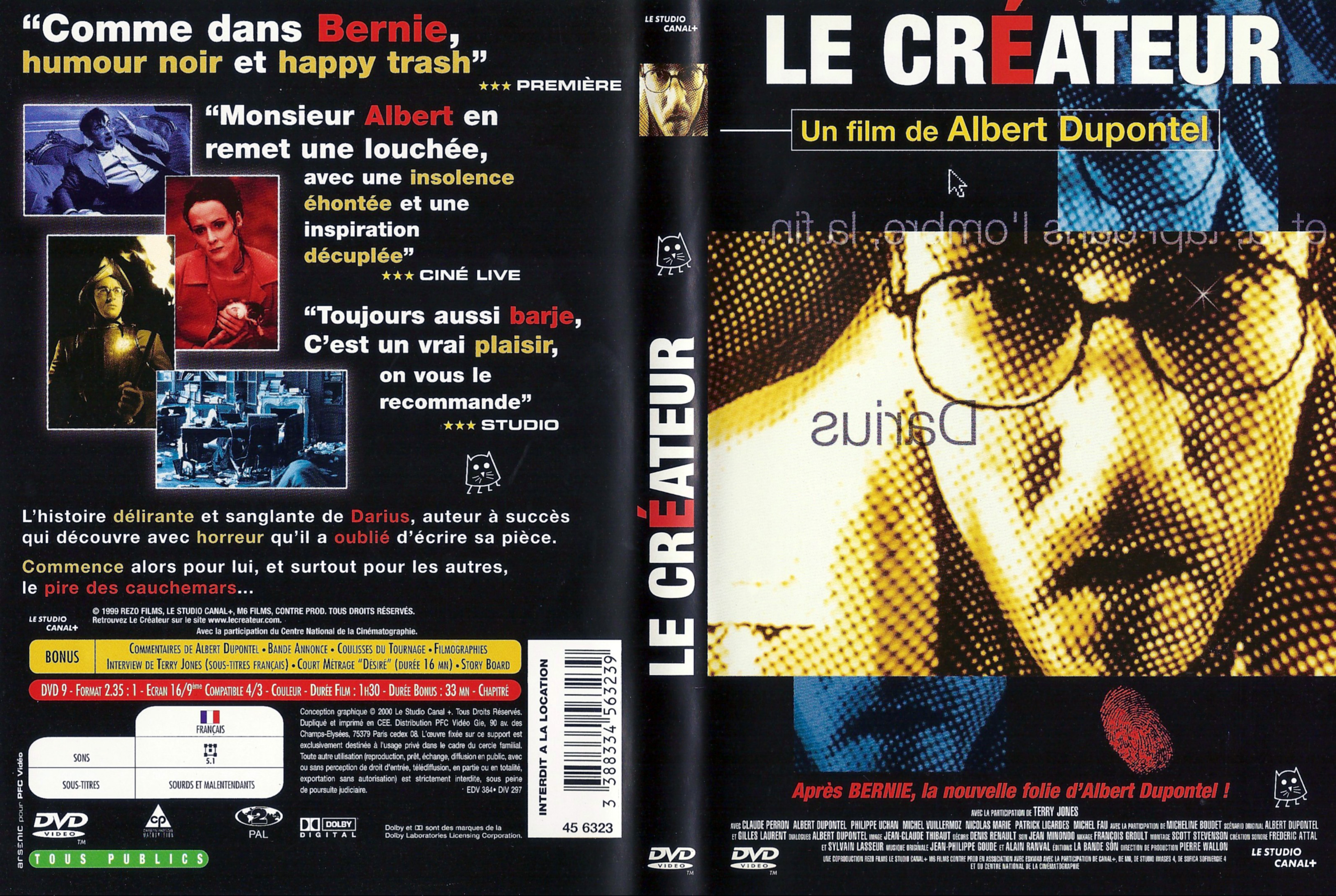 Jaquette DVD Le crateur