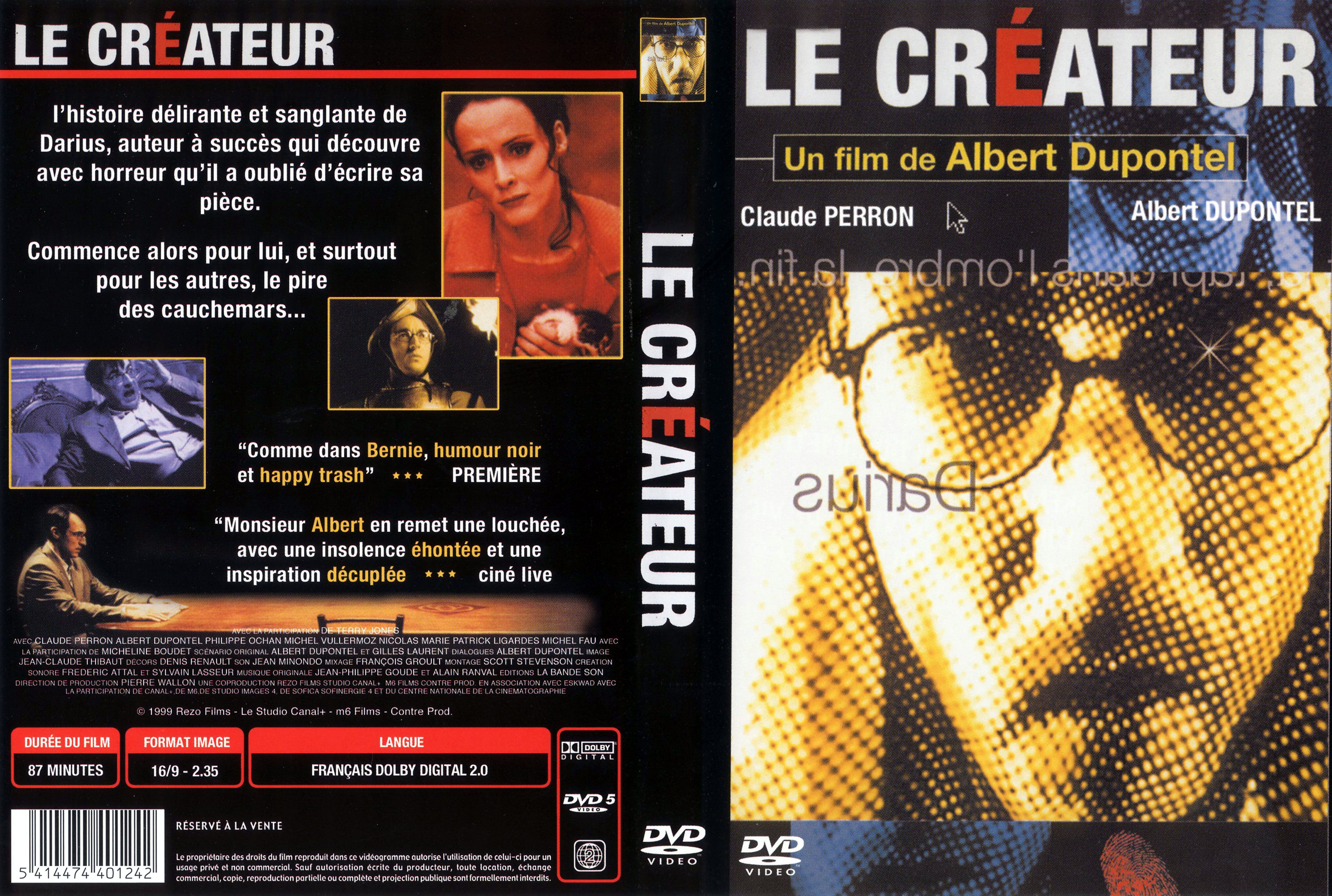 Jaquette DVD Le crateur v2
