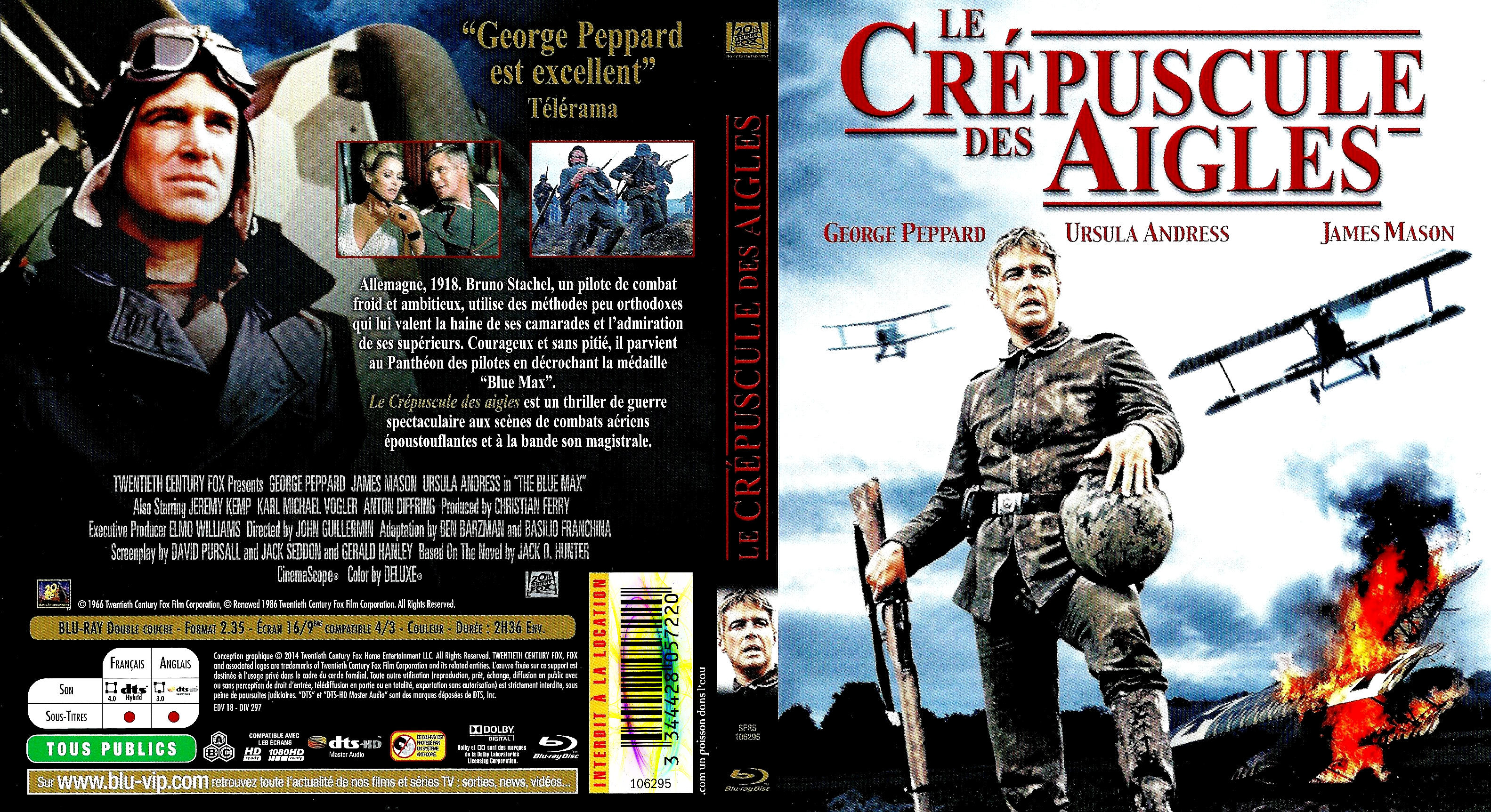 Jaquette DVD Le crpuscule des aigles (BLU-RAY)