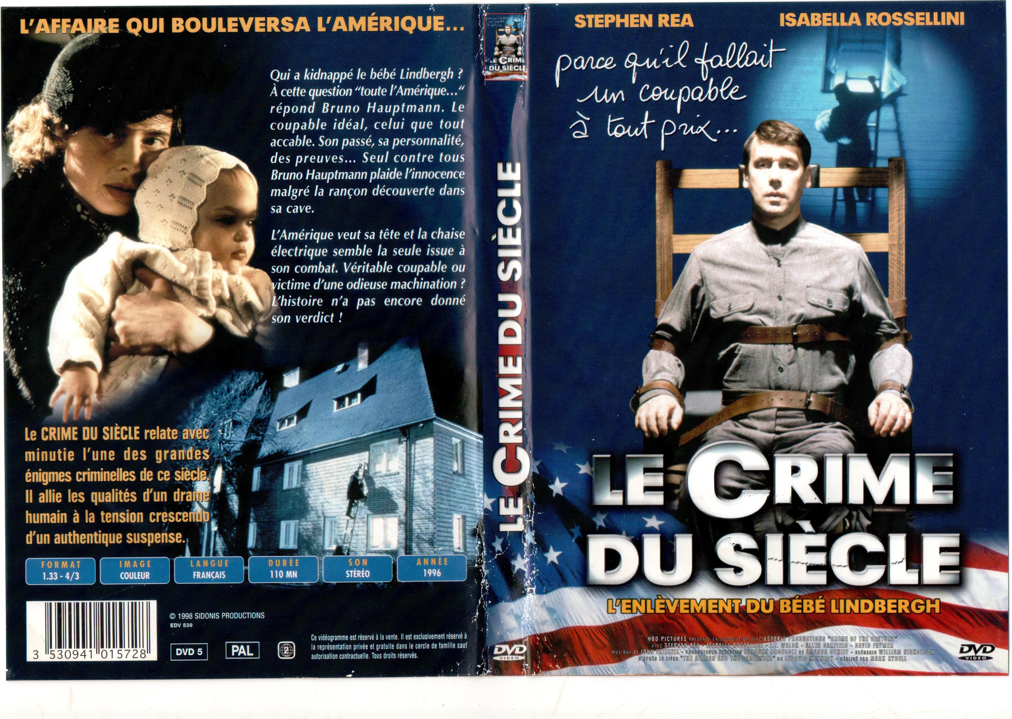 Jaquette DVD Le crime du sicle