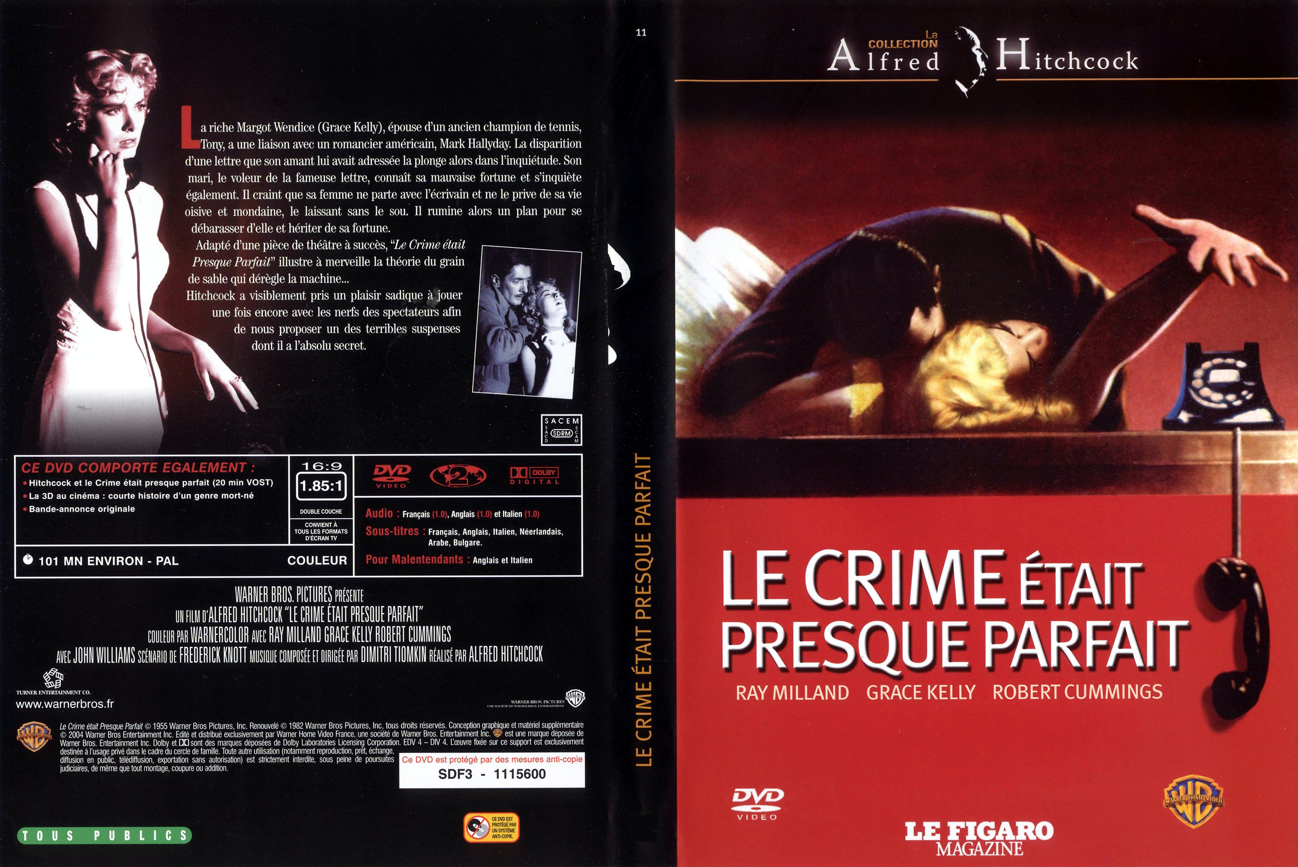 Jaquette DVD Le crime tait presque parfait