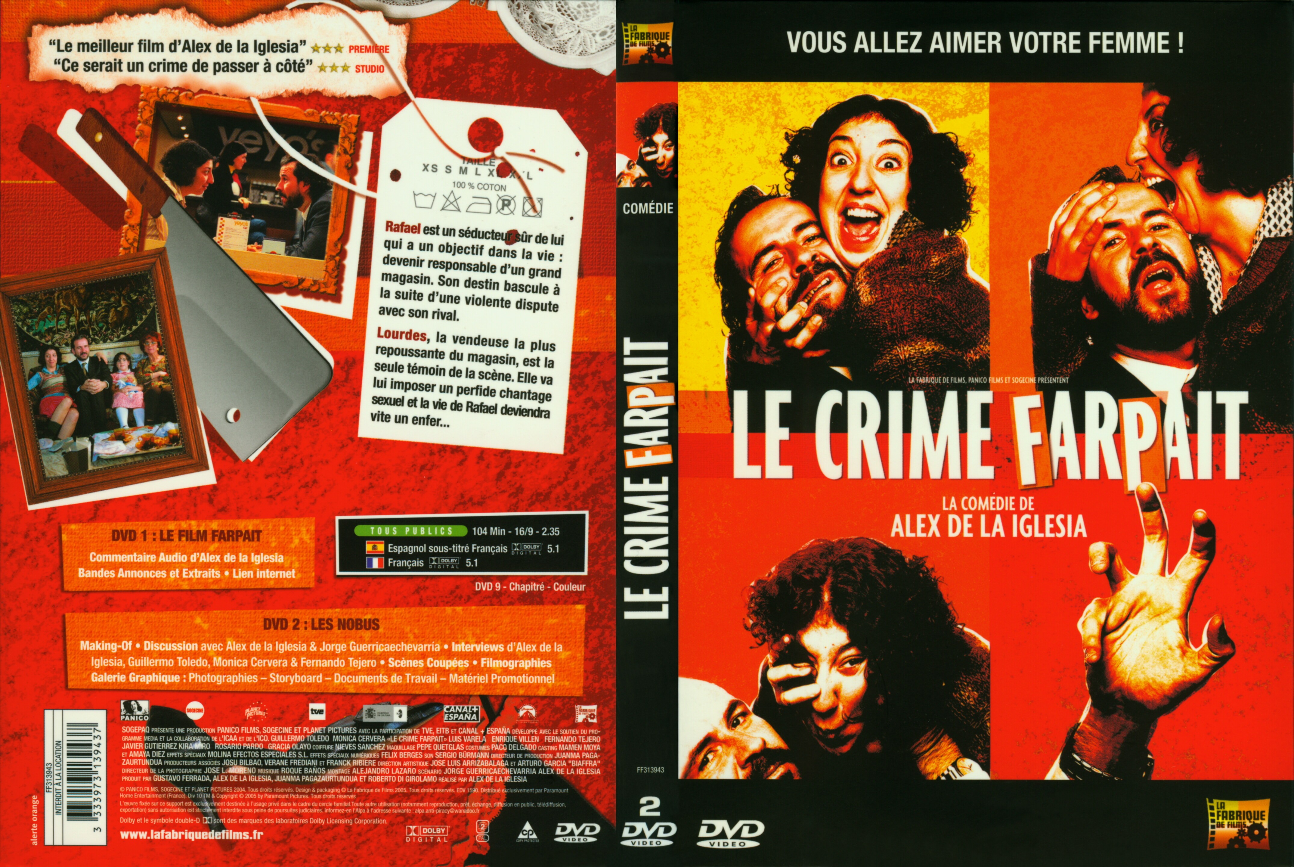 Jaquette DVD Le crime farpait v2