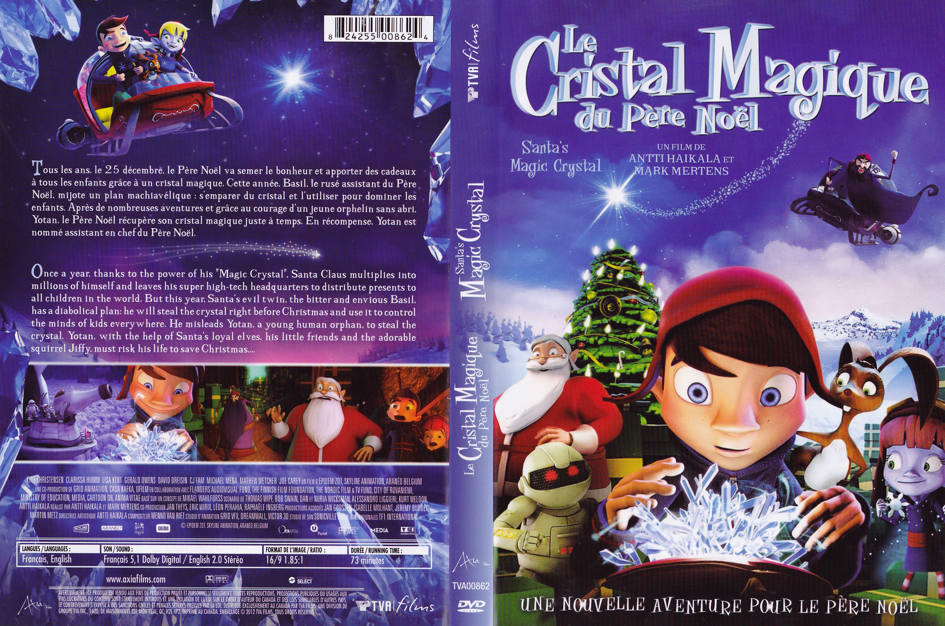 Jaquette DVD Le cristal magique du pre Nol (Canadienne)