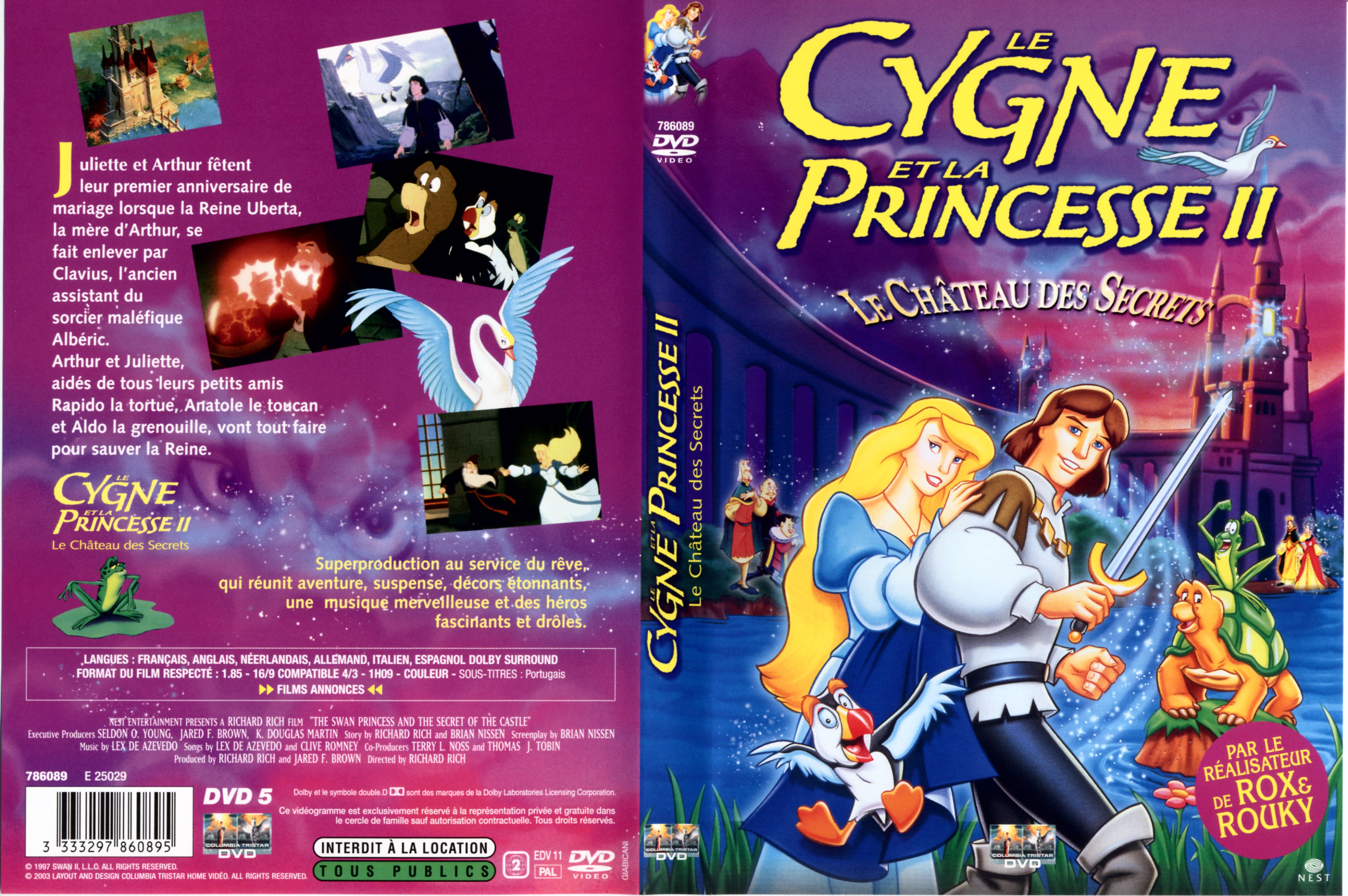 Jaquette DVD Le cygne et la princesse 2