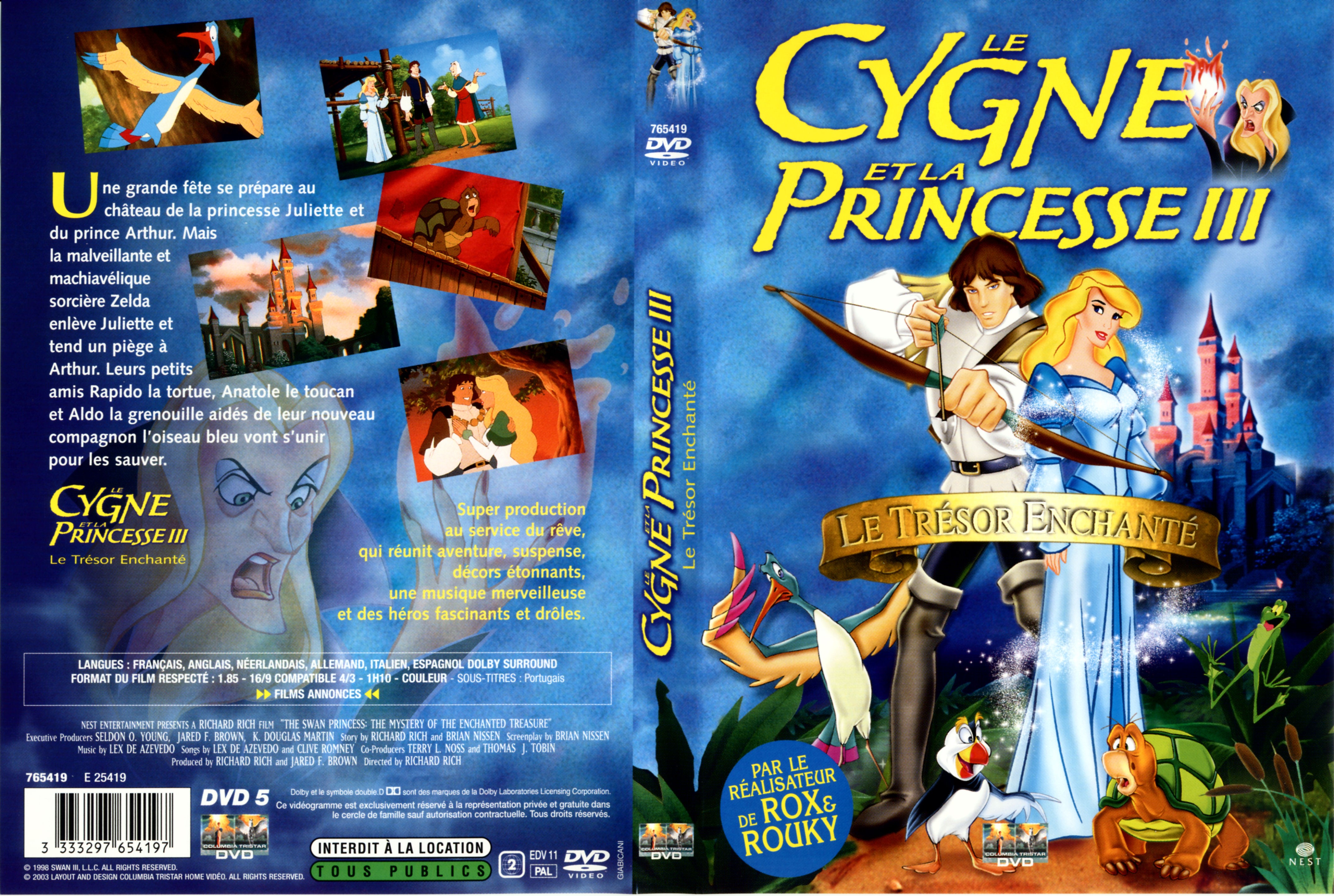 Jaquette DVD Le cygne et la princesse 3