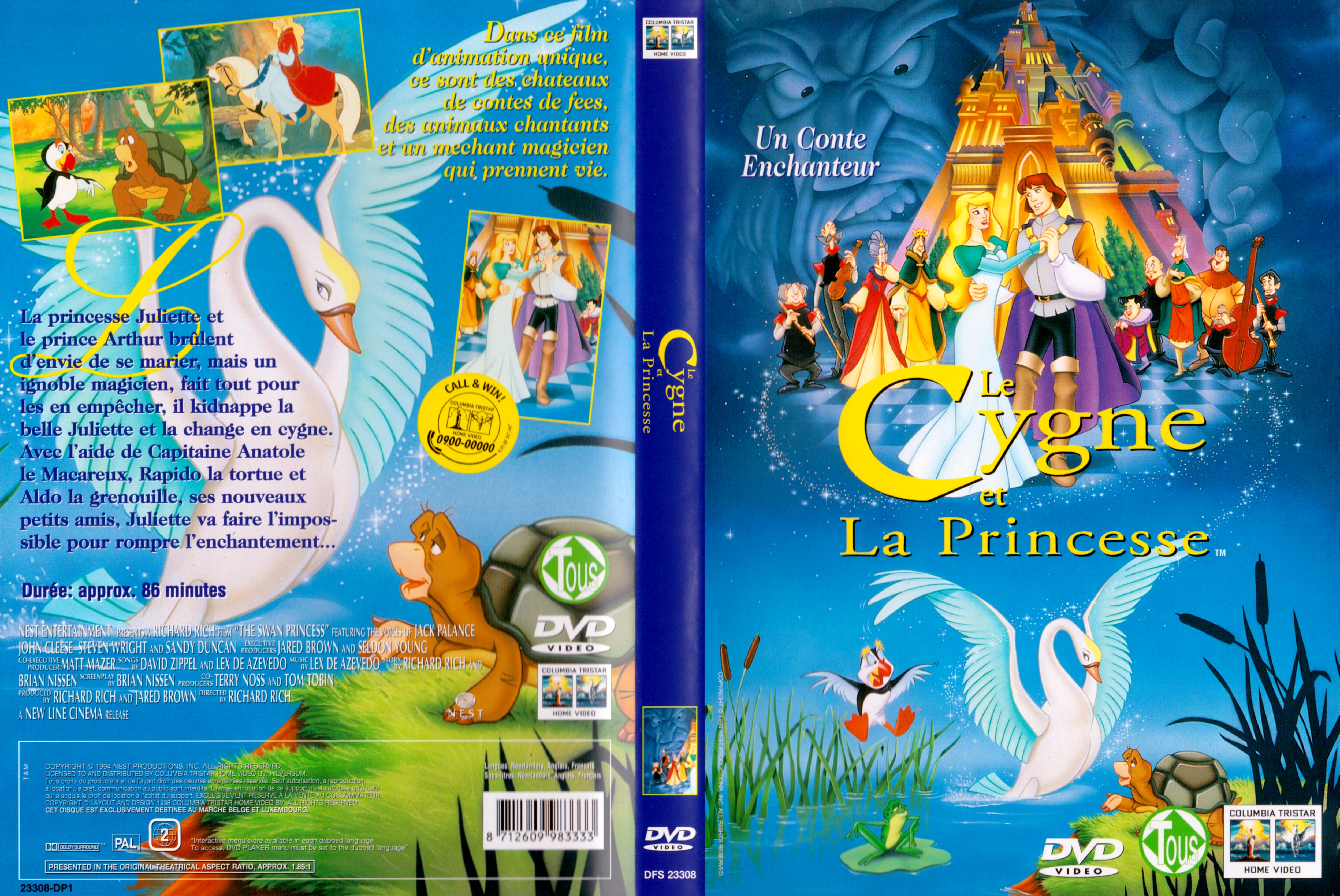 Jaquette DVD Le cygne et la princesse v2