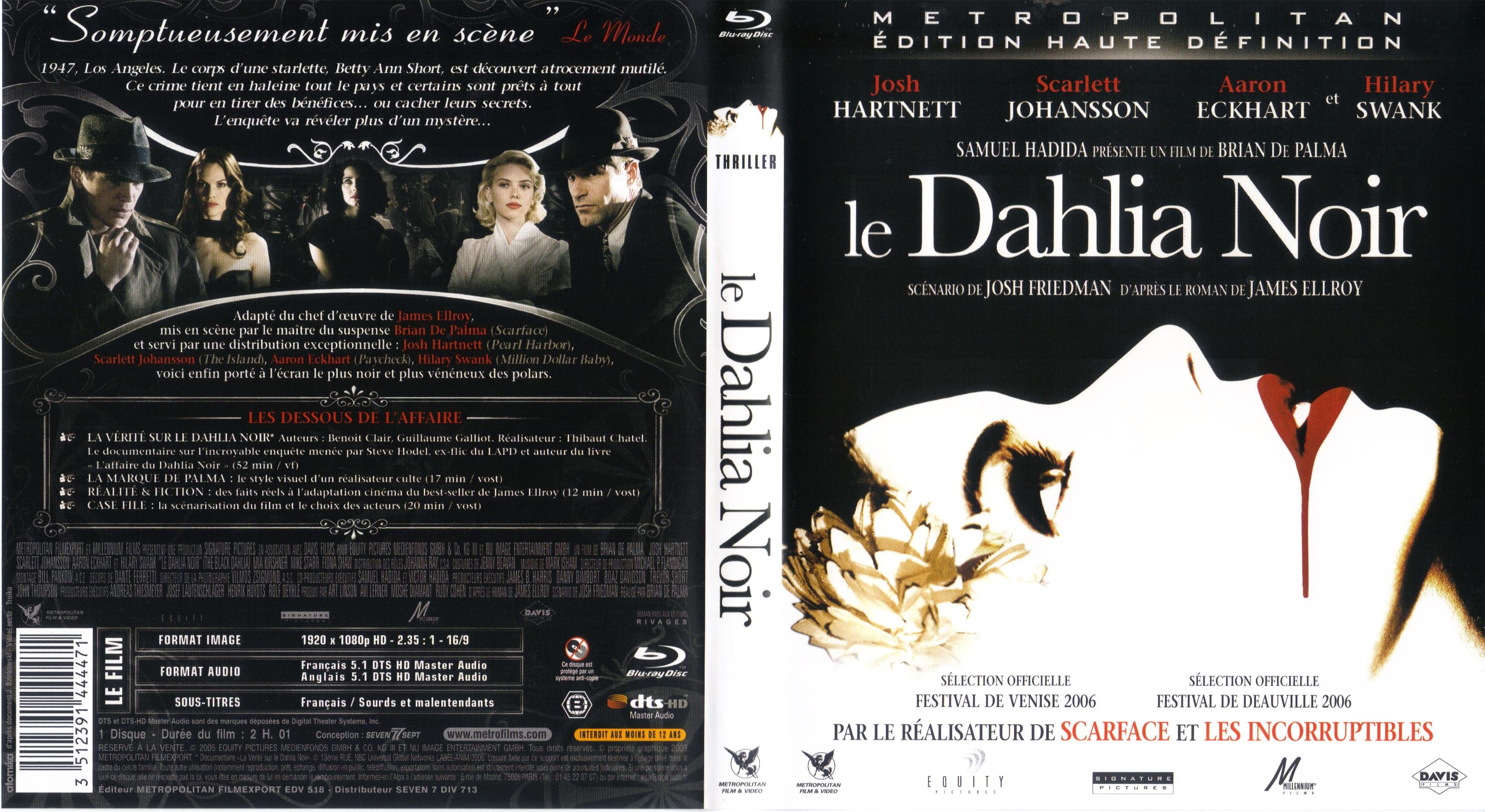 Jaquette DVD Le dahlia noir (BLU-RAY)