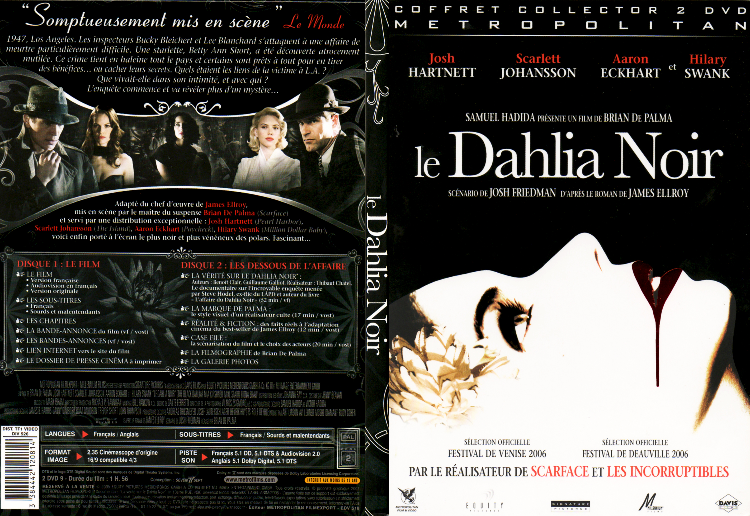 Jaquette DVD Le dahlia noir v2