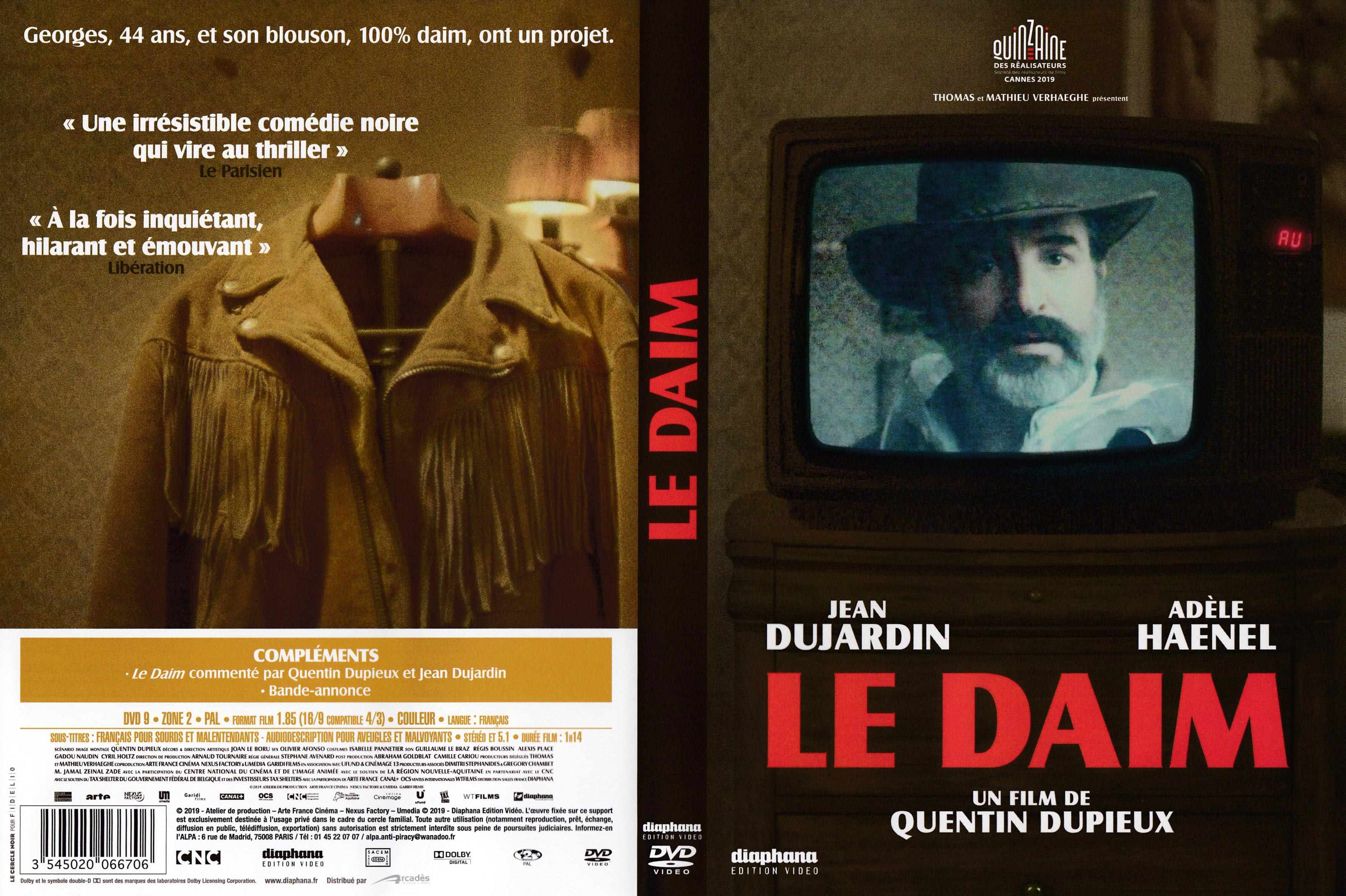 Jaquette DVD Le daim