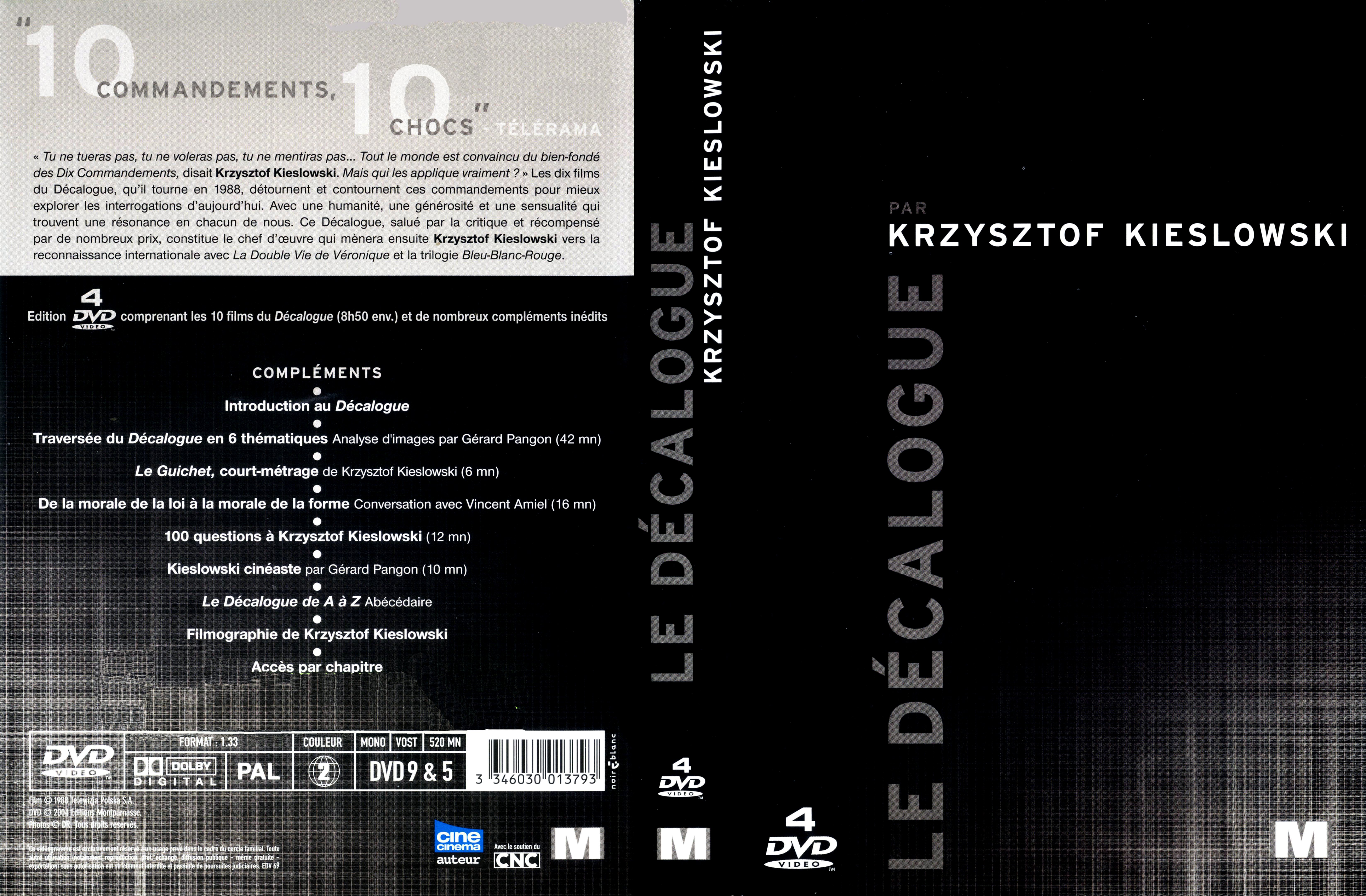 Jaquette DVD Le dcalogue v2