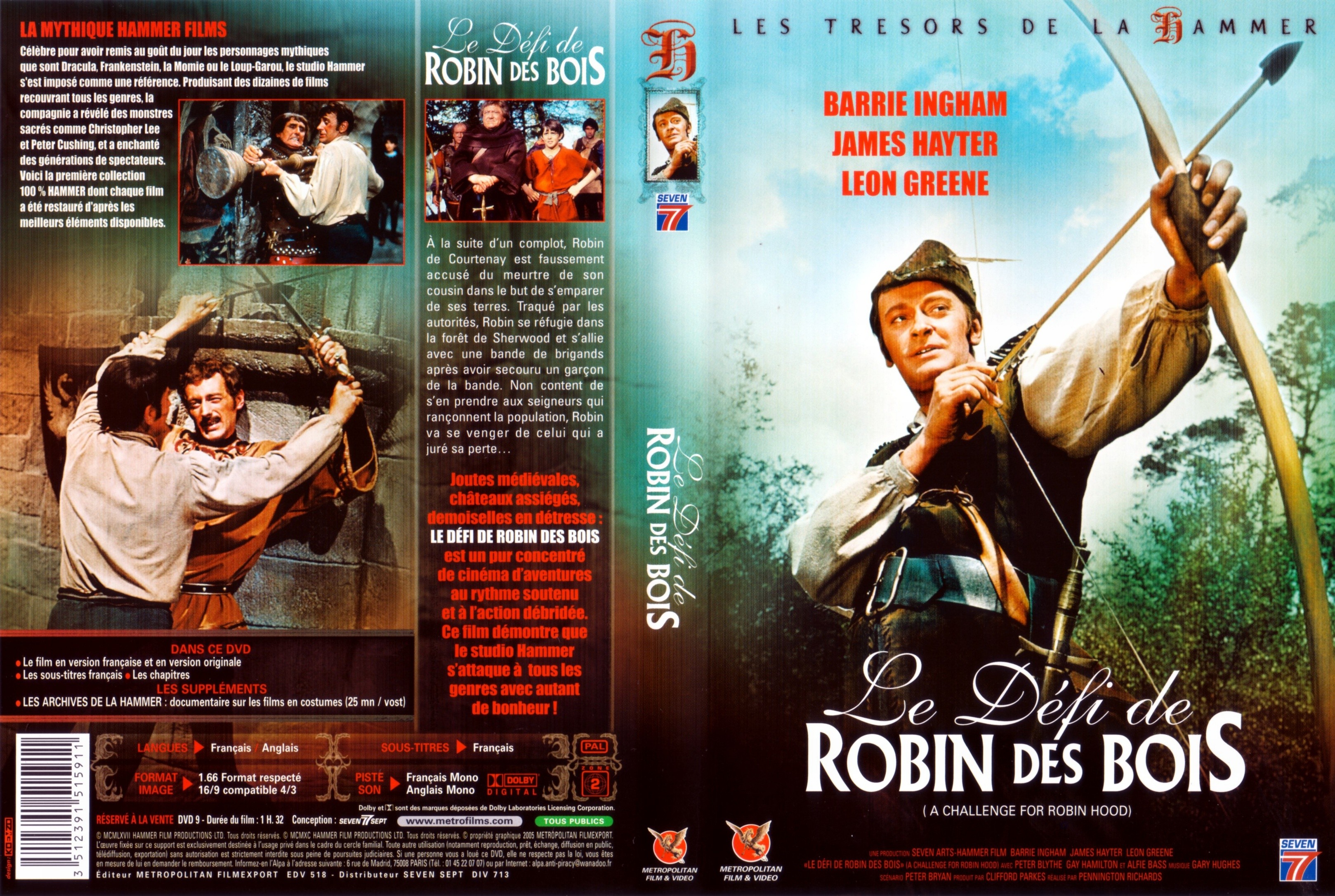 Jaquette DVD Le dfi de Robin des Bois