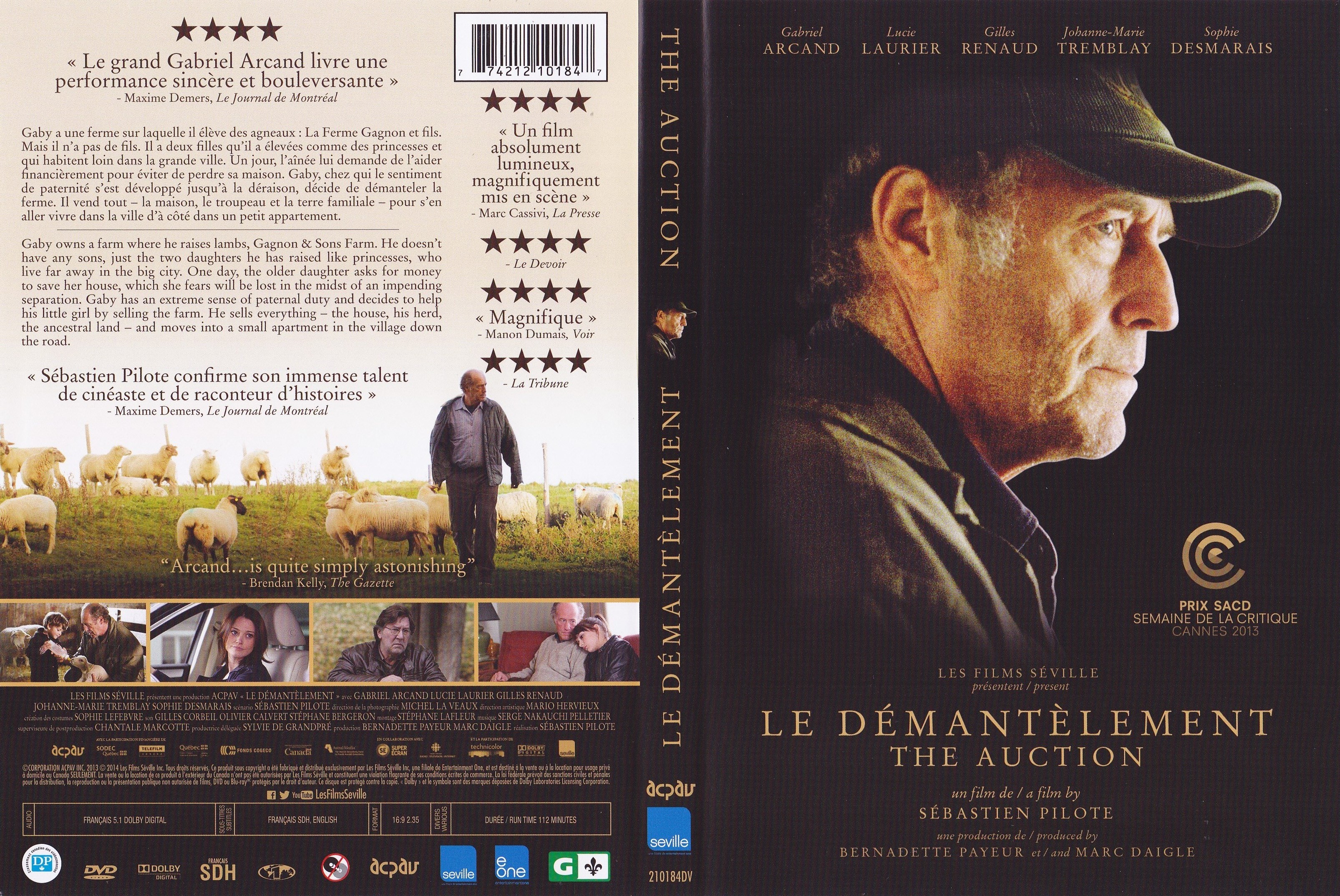 Jaquette DVD Le dmantlement - The auction (Canadienne)