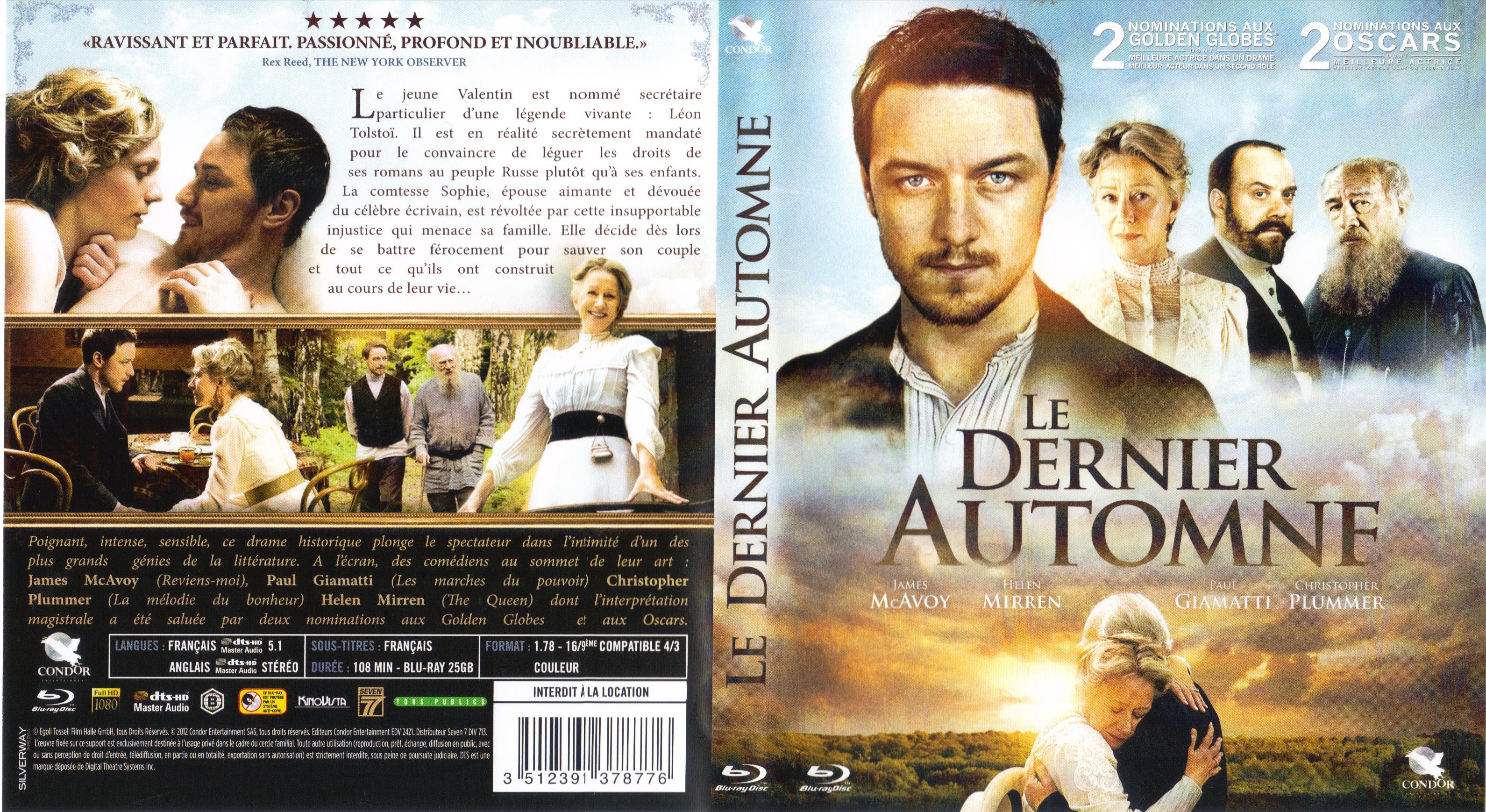 Jaquette DVD Le dernier autonome (BLU-RAY)