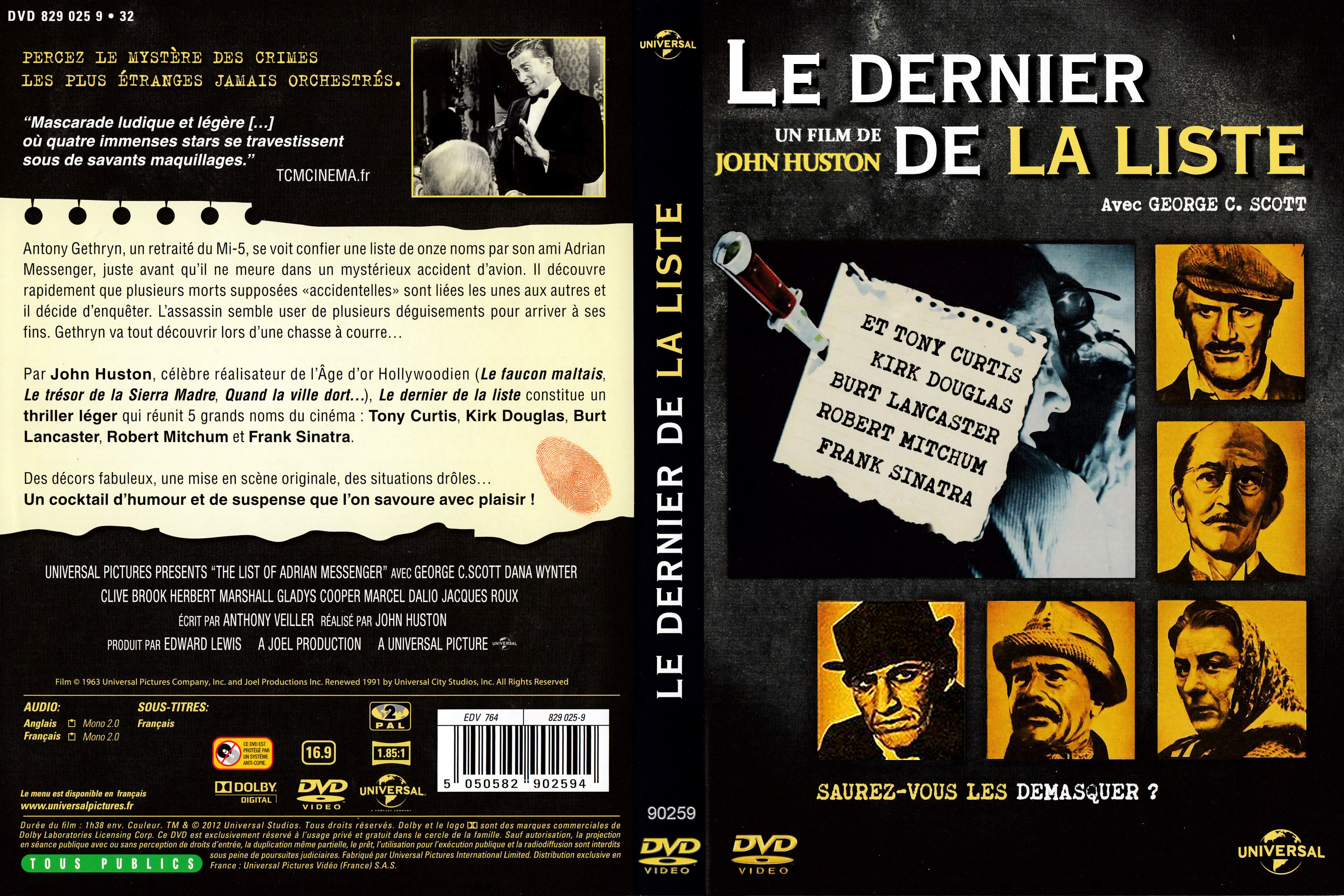 Jaquette DVD Le dernier de la liste v2