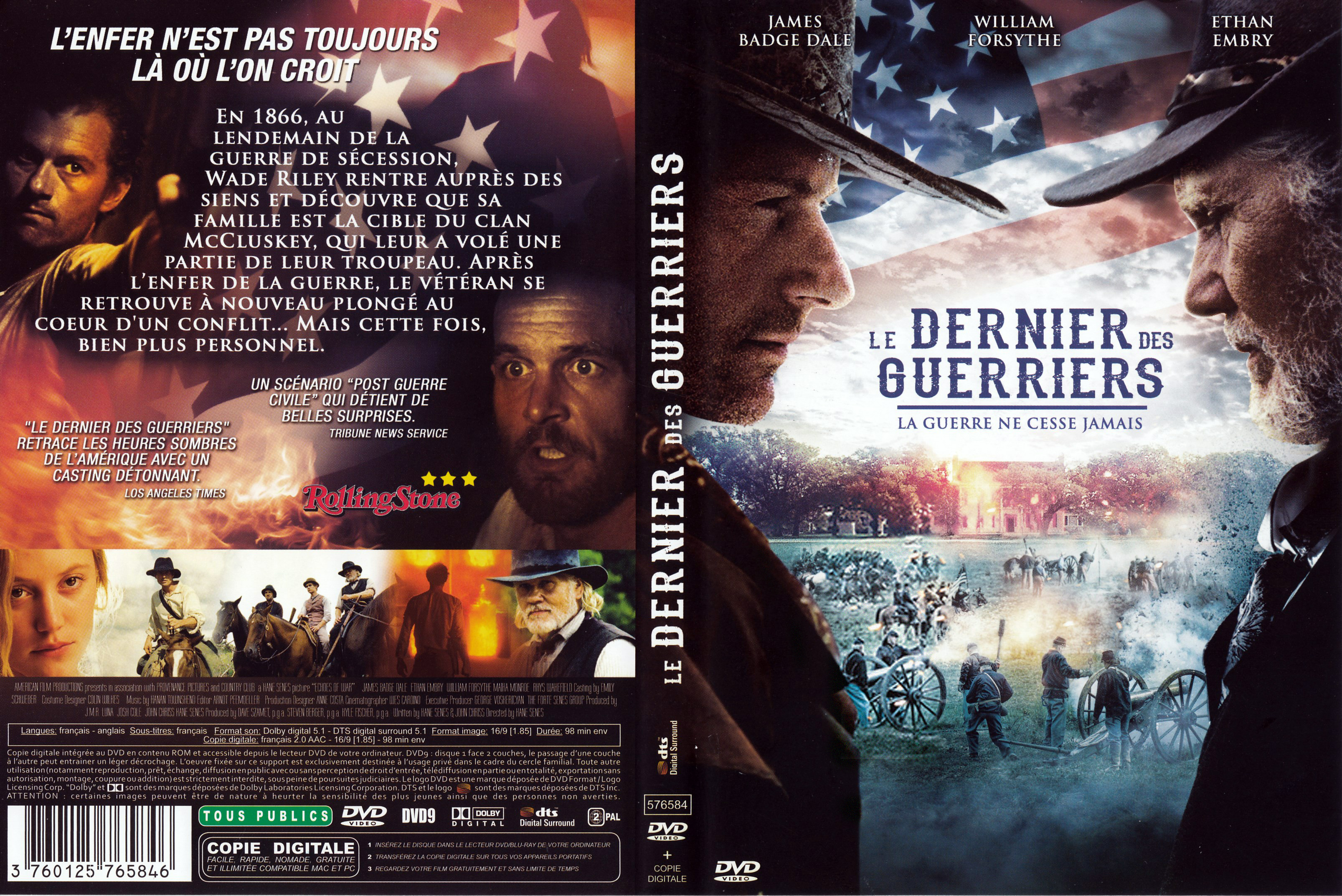 Jaquette DVD Le dernier des guerriers