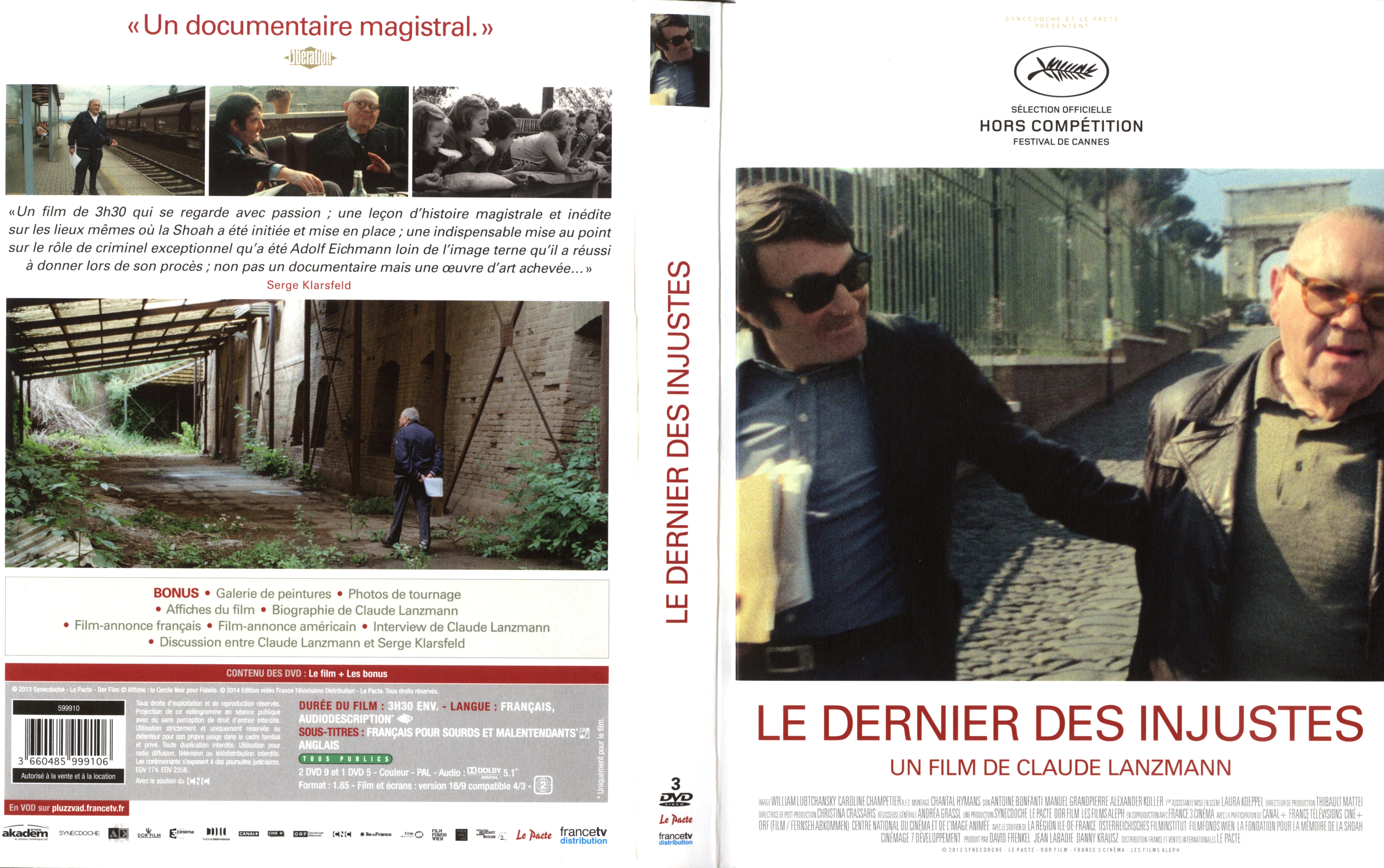 Jaquette DVD Le dernier des injustes