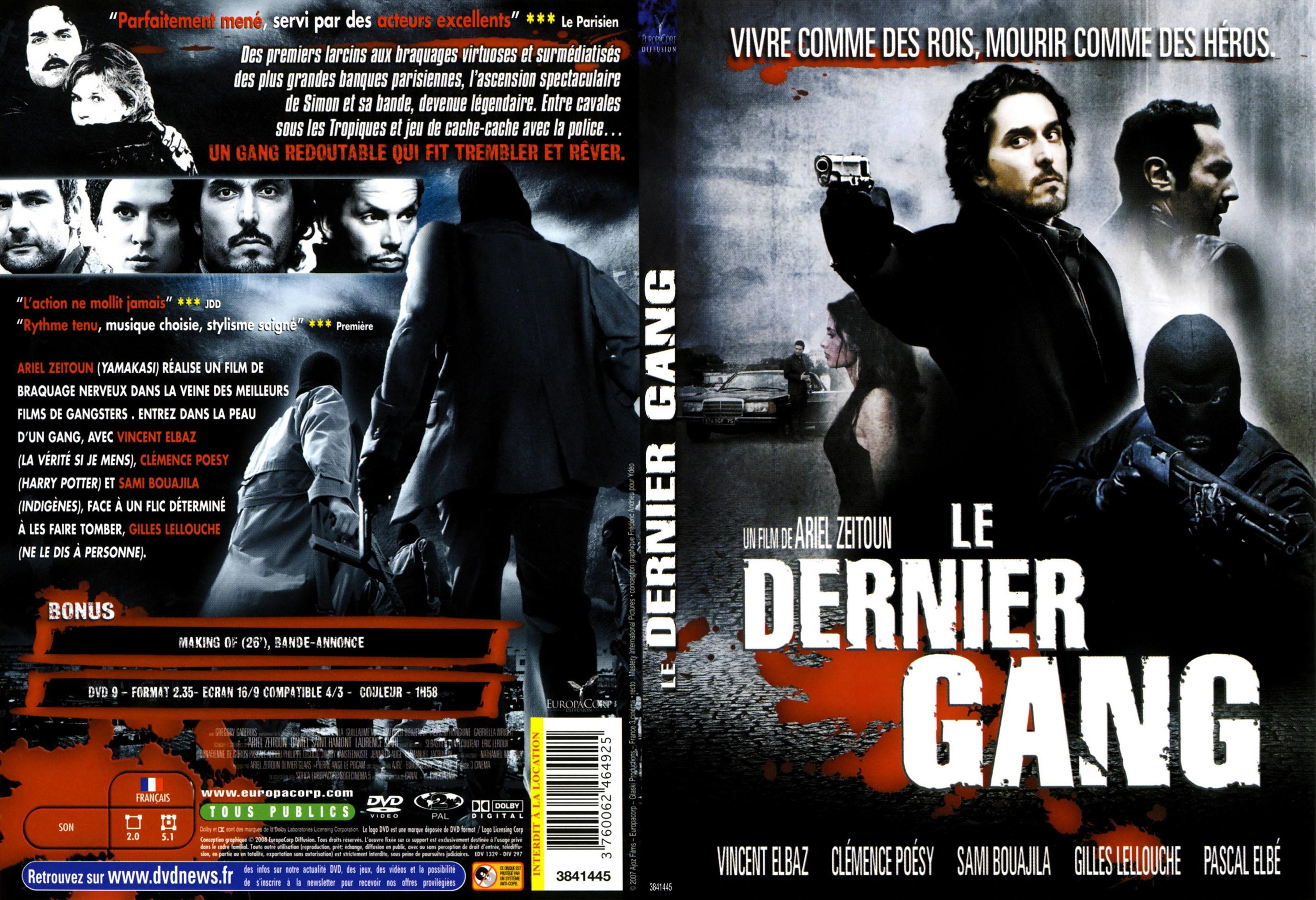 Jaquette DVD Le dernier gang - SLIM