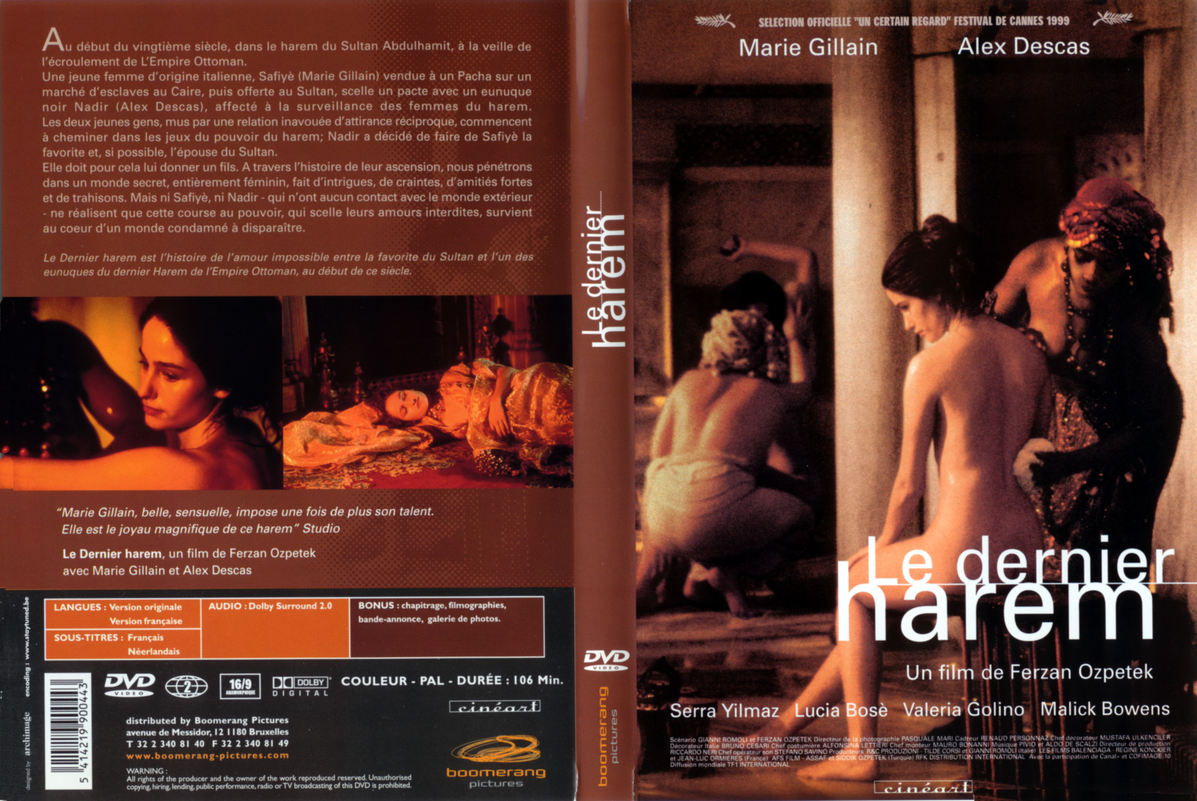 Jaquette DVD Le dernier harem