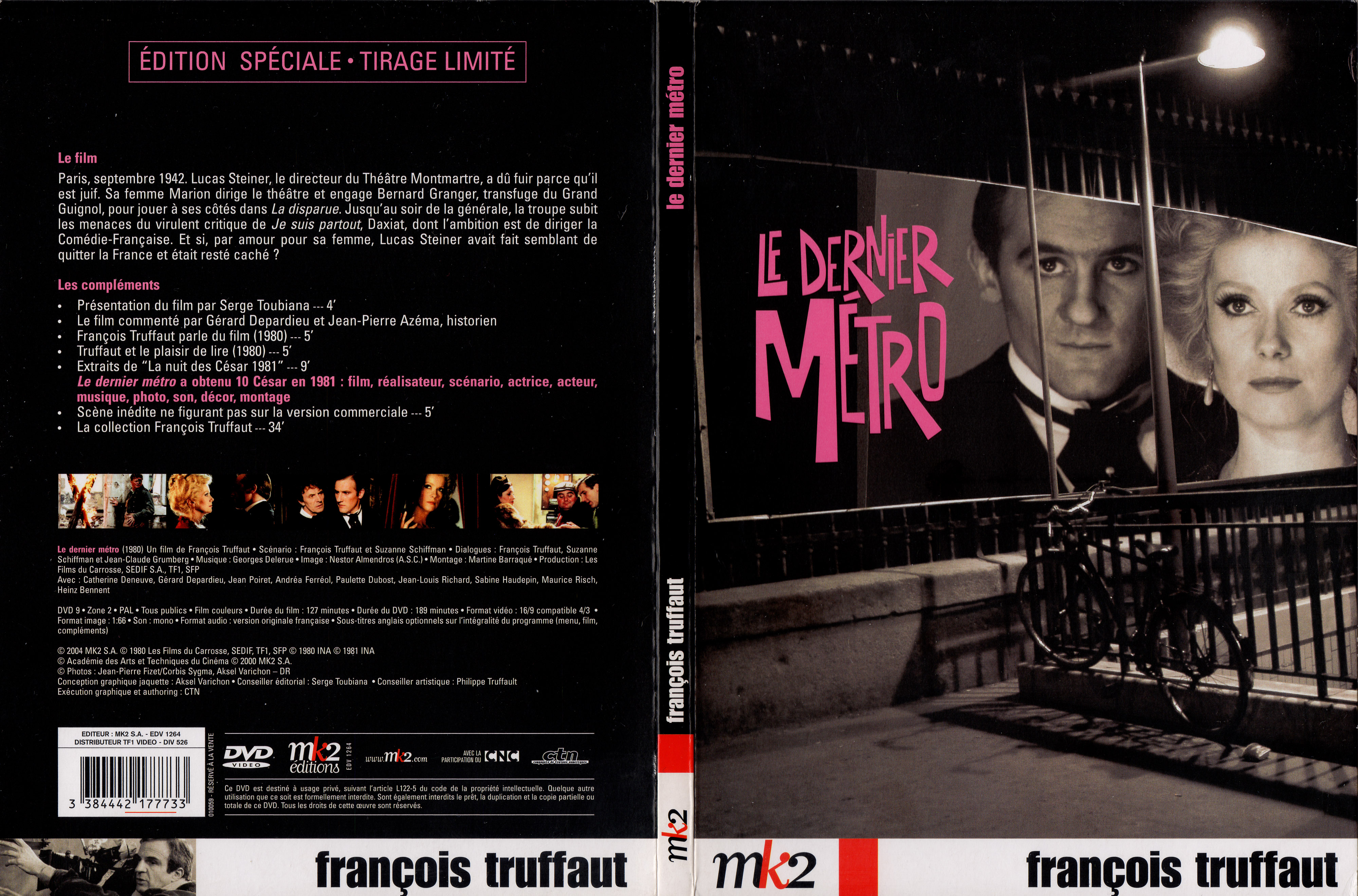 Jaquette DVD Le dernier mtro v2