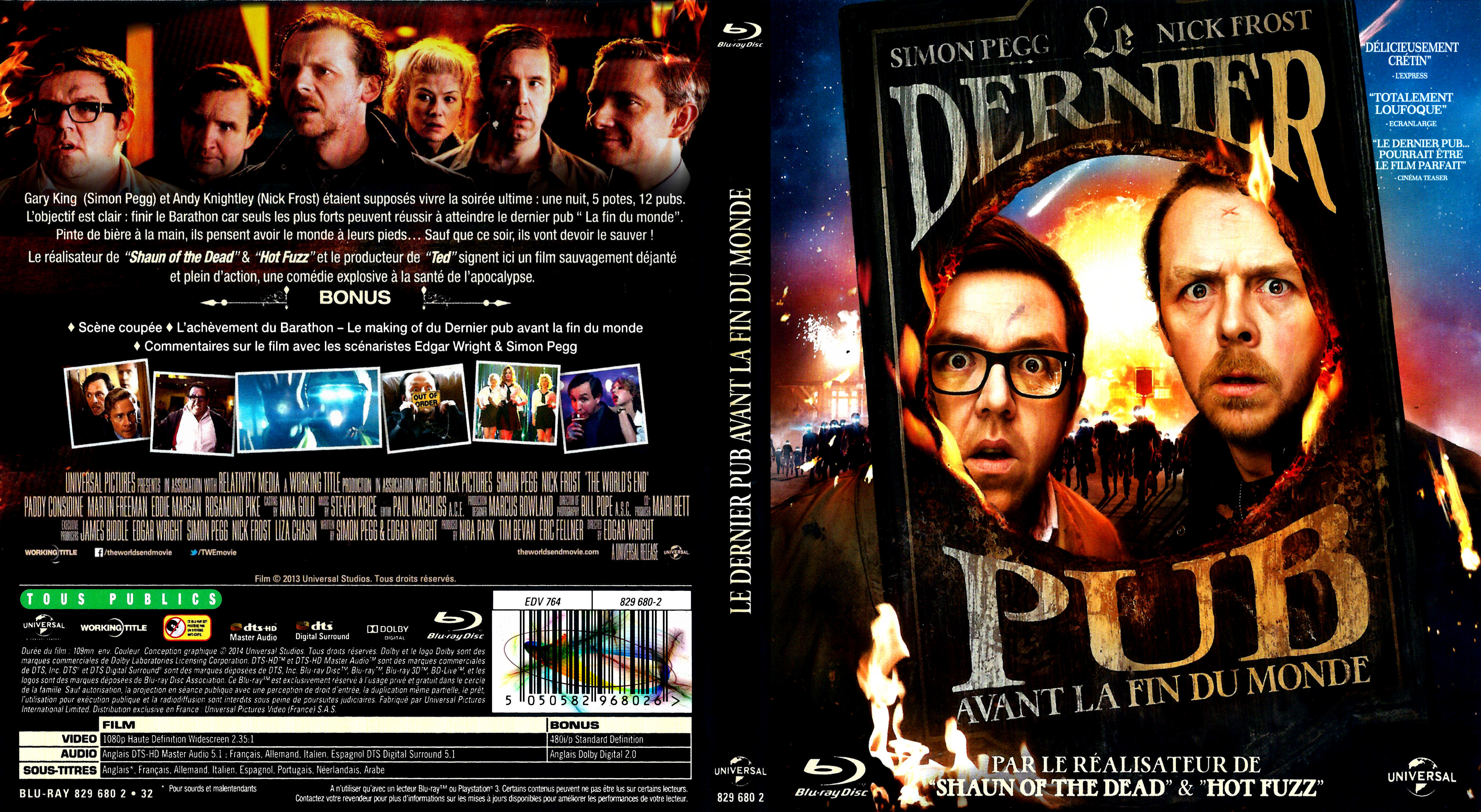 Jaquette DVD Le dernier pub avant la fin du monde (BLU-RAY)