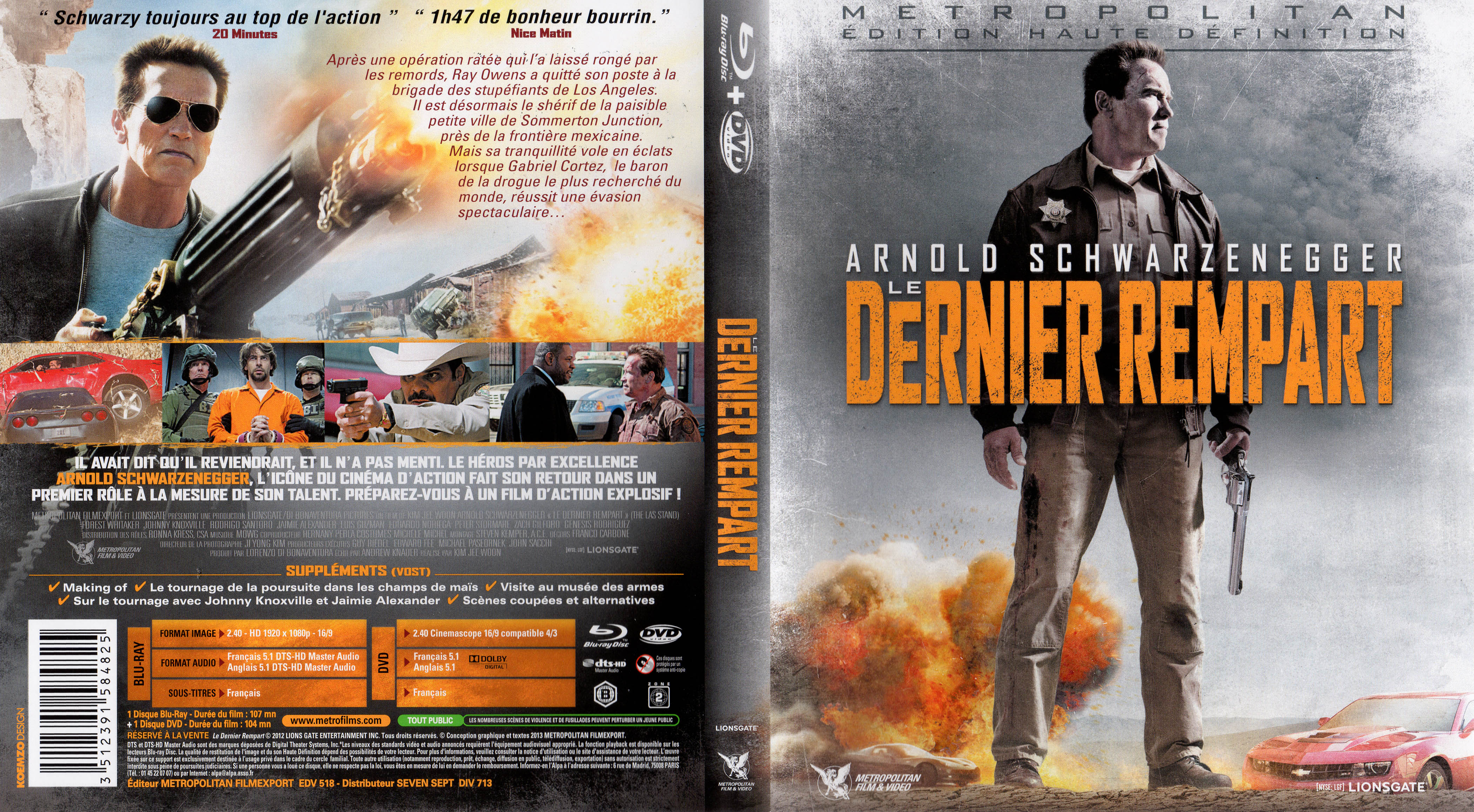 Jaquette DVD Le dernier rempart (BLU-RAY) v3