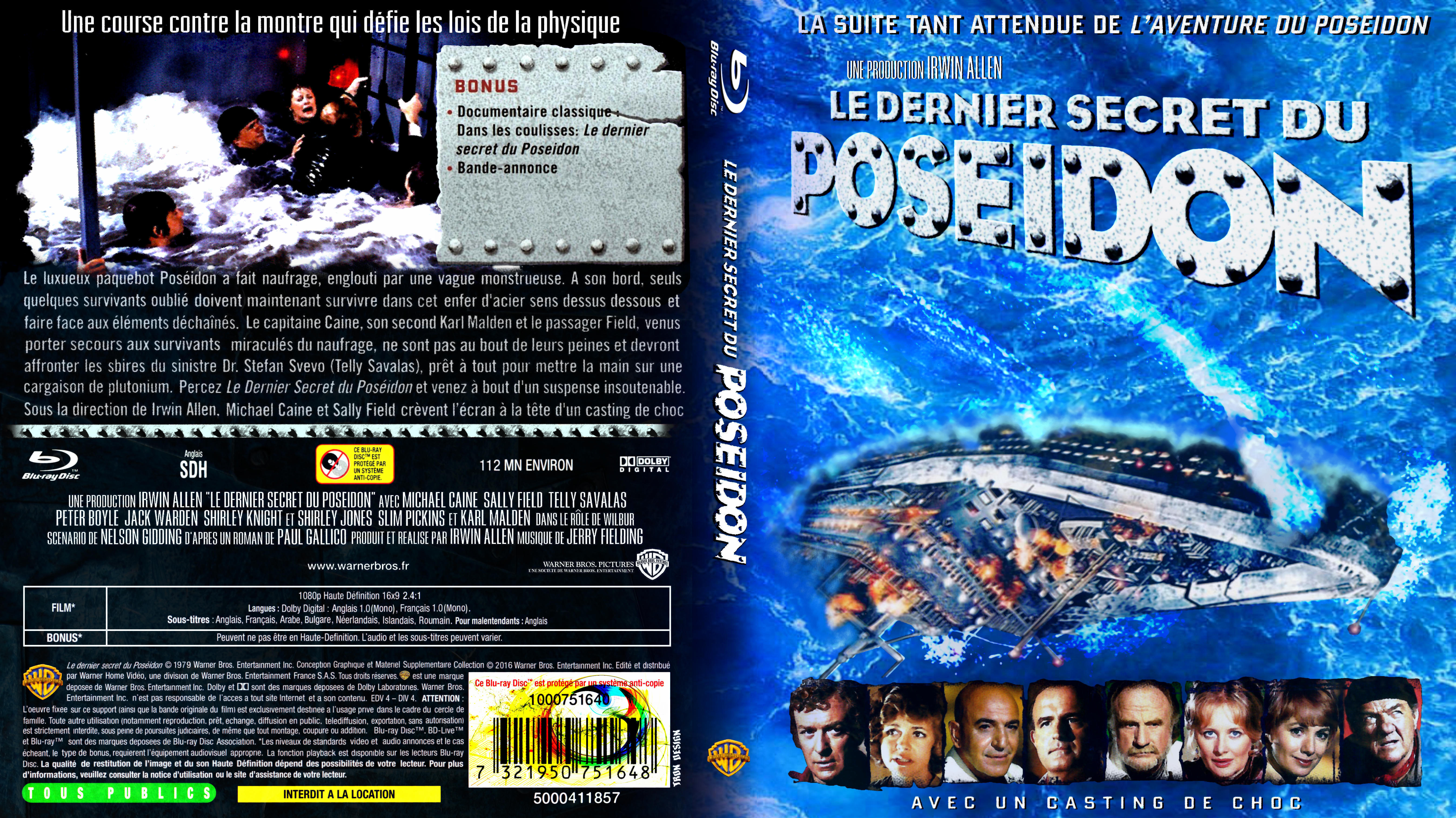 Jaquette DVD Le dernier secret du poseidon custom (BLU-RAY)