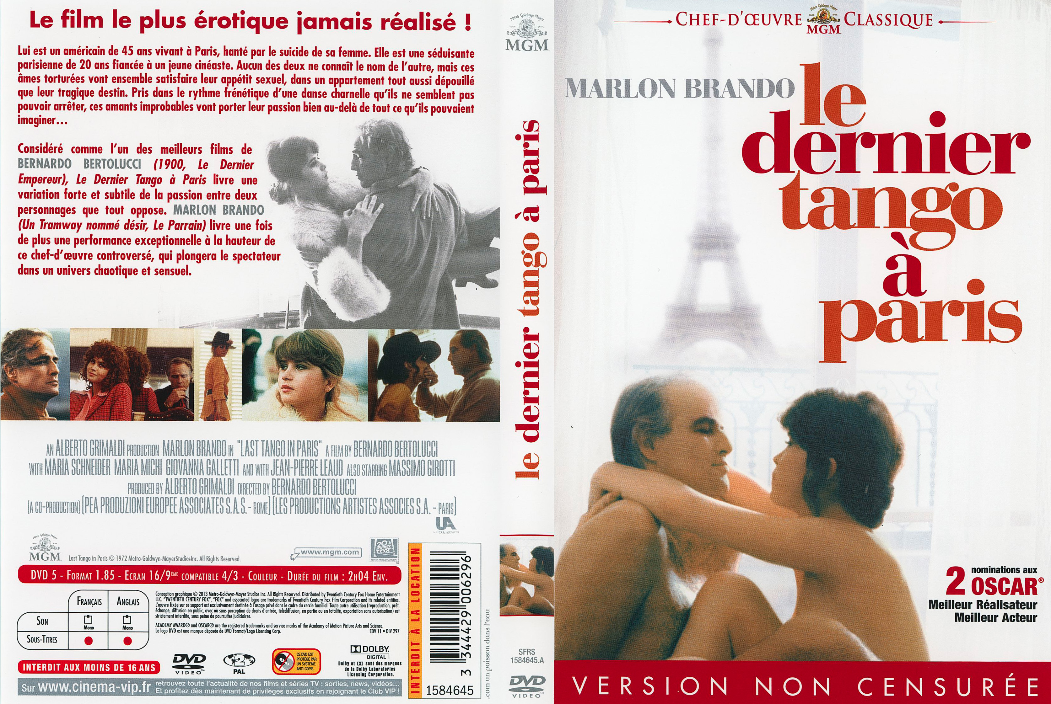 Jaquette DVD Le dernier tango  paris v2
