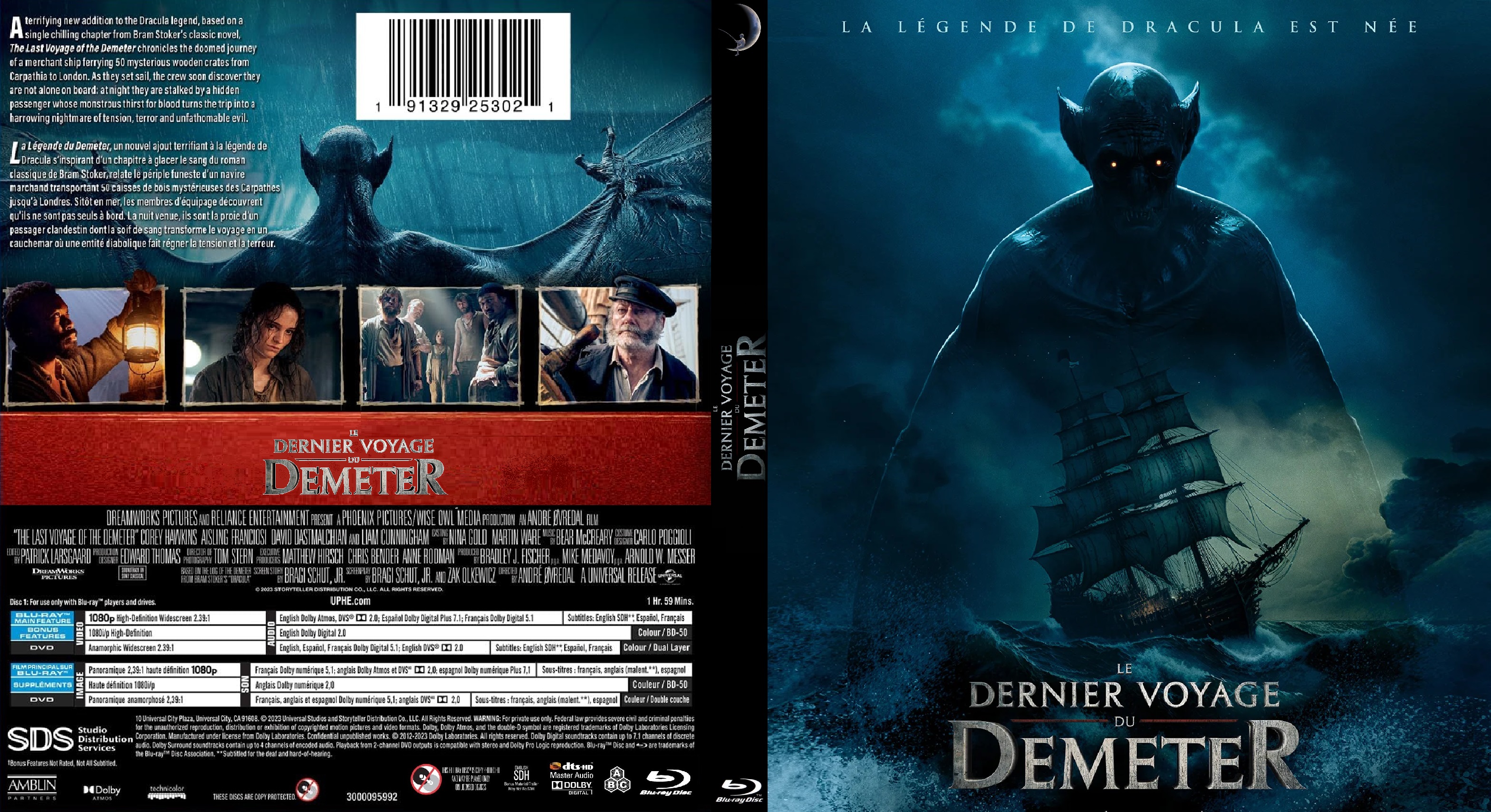 Présentation (unboxing) du film The Last Voyage of the Demeter en Blu-ray