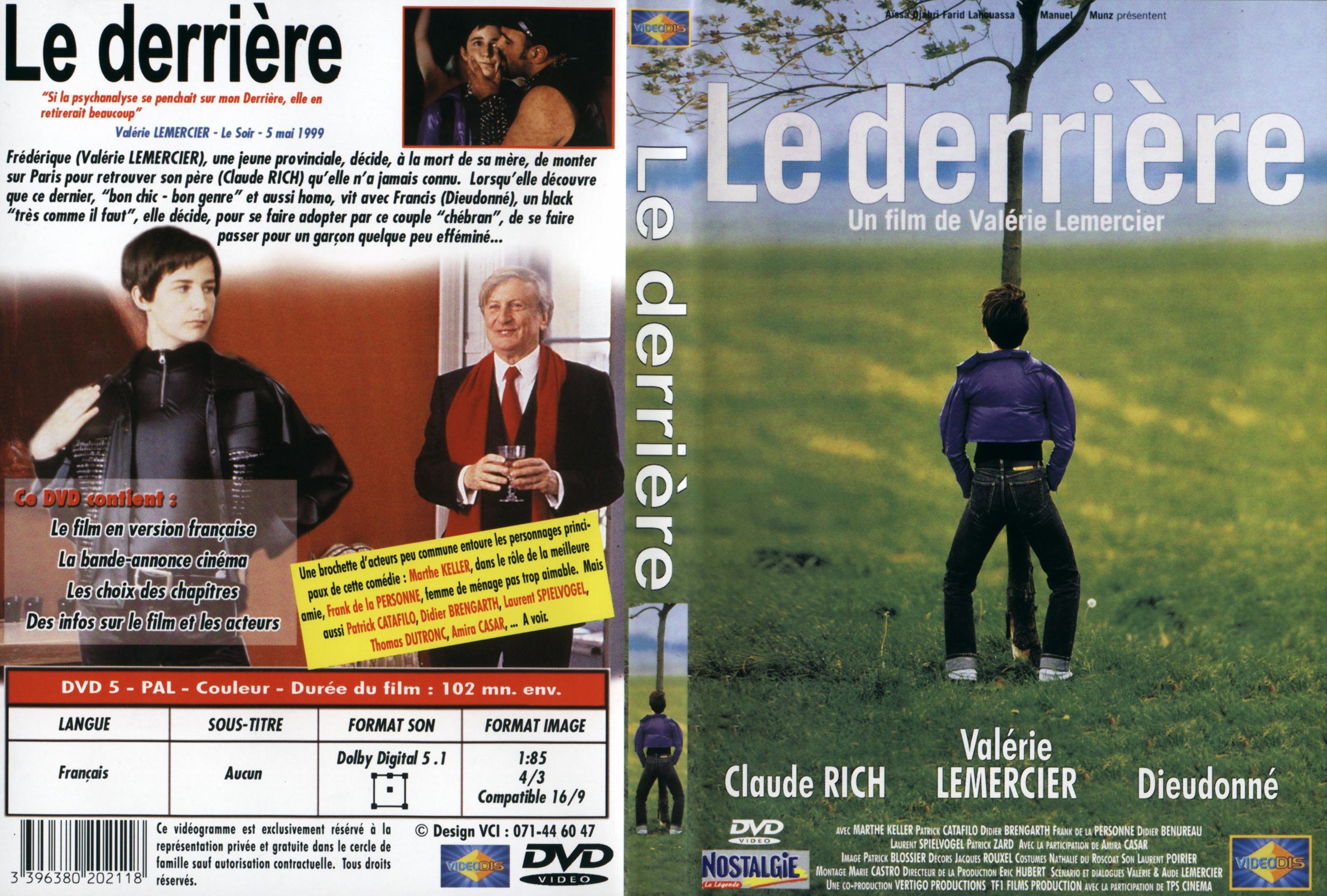 Jaquette DVD Le derrire