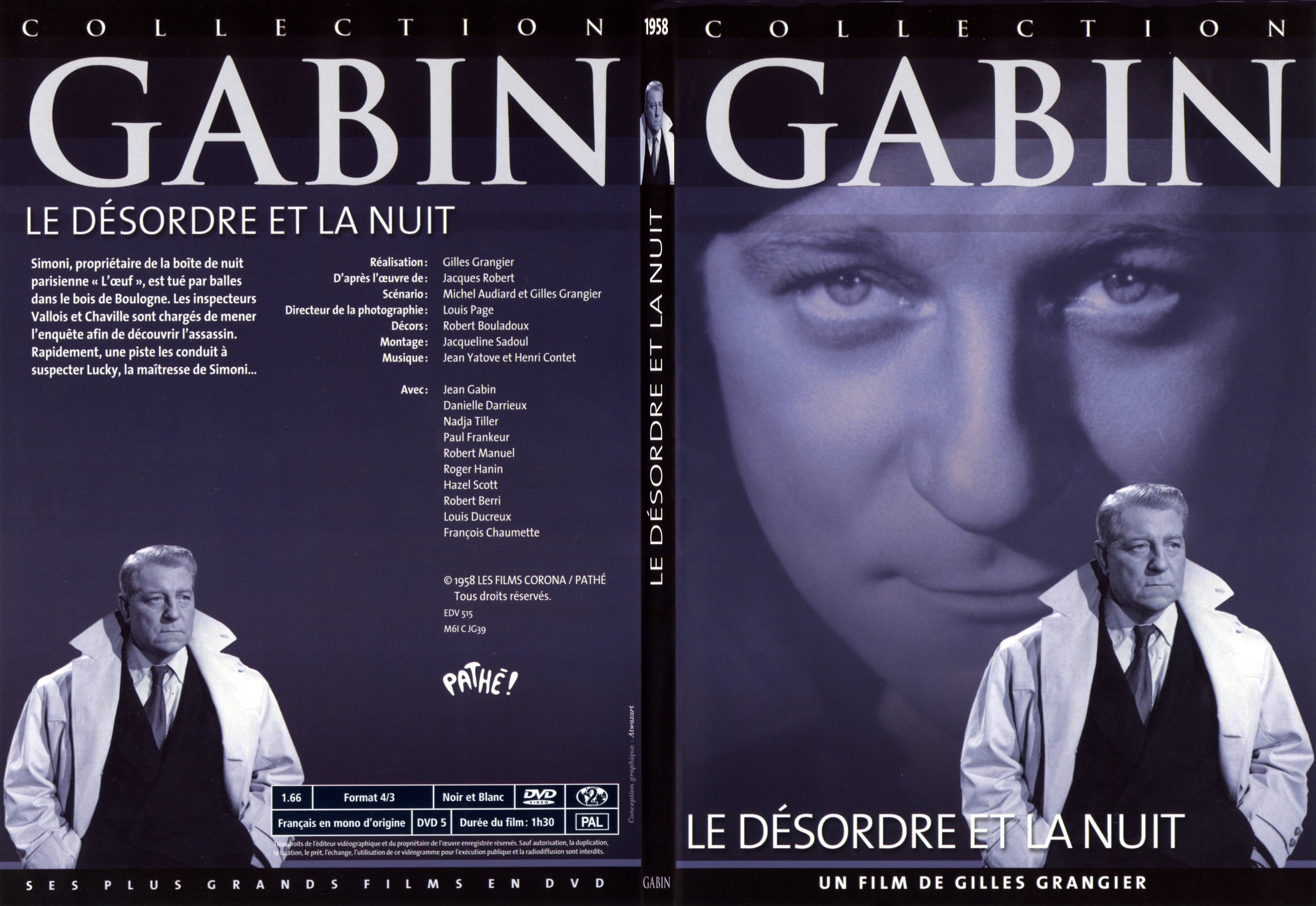 Jaquette DVD Le dsordre et la nuit - SLIM