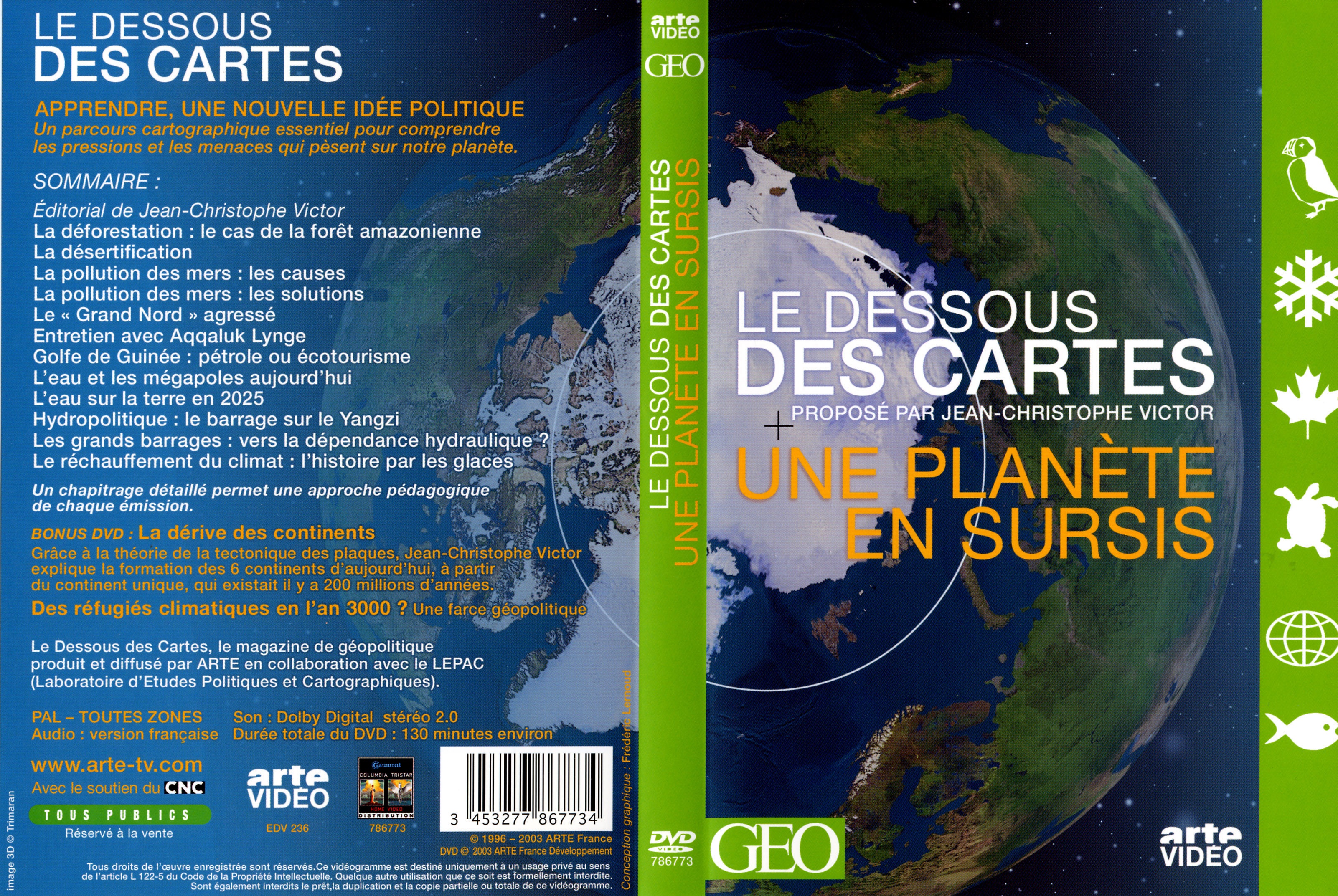 Jaquette DVD Le dessous des cartes - une plante en sursis