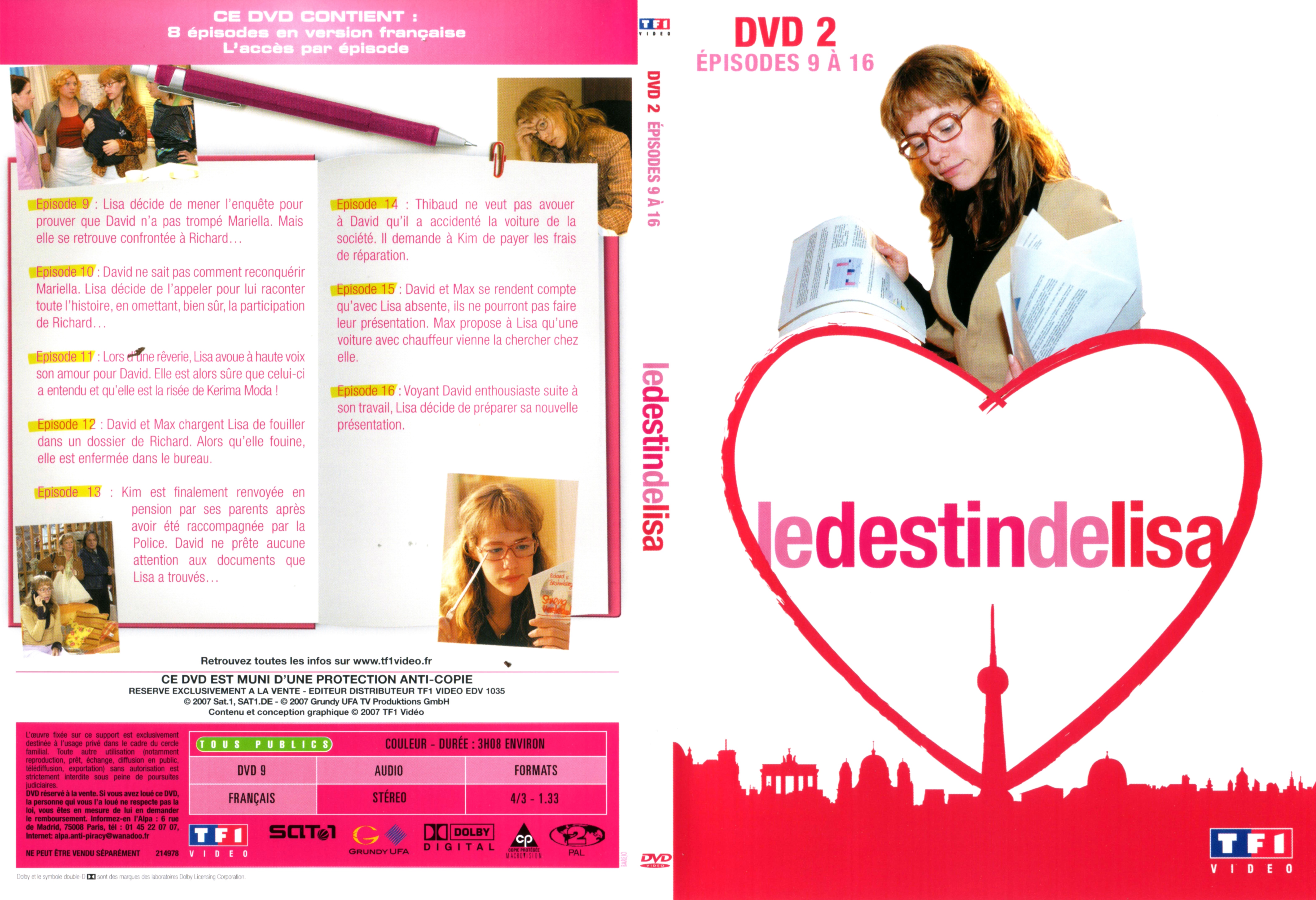 Jaquette DVD Le destin de Lisa COFFRET 1 DVD 2